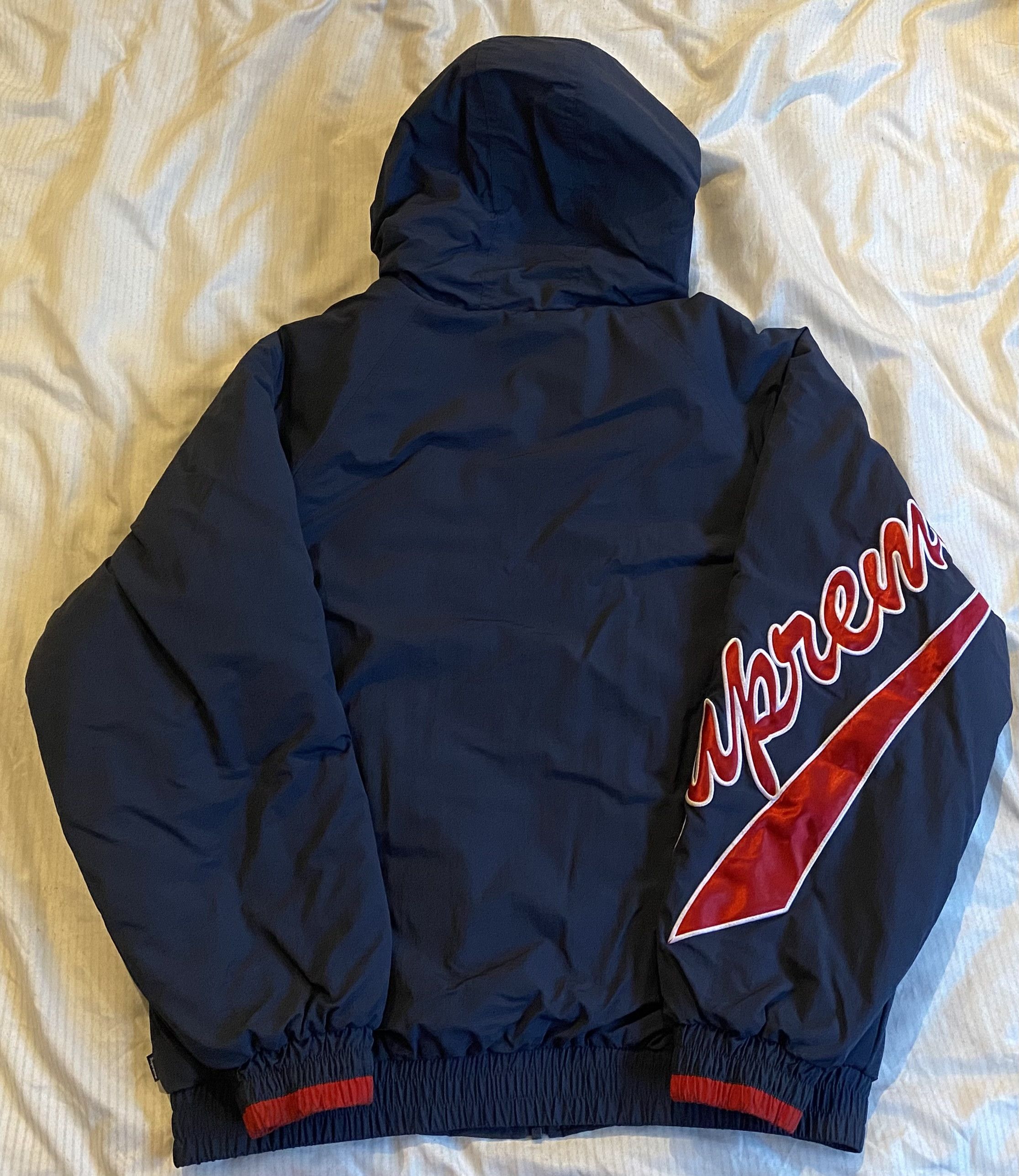 Supreme Supreme Sleeve Script Sideline Bomber Size US L / EU 52-54 / 3 - 6 Thumbnail