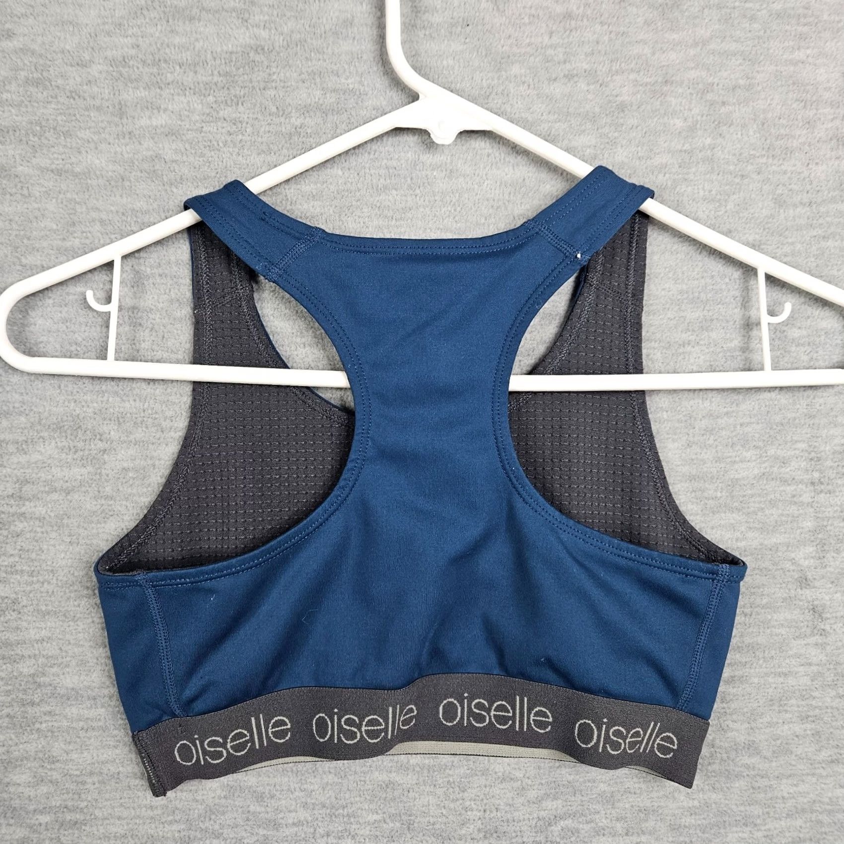Vintage OISELLE Women's blue Gray Workout sports bra XS XS Regular Gray OISelle Activewear Top Sports Womens 90s Size ONE SIZE - 3 Thumbnail