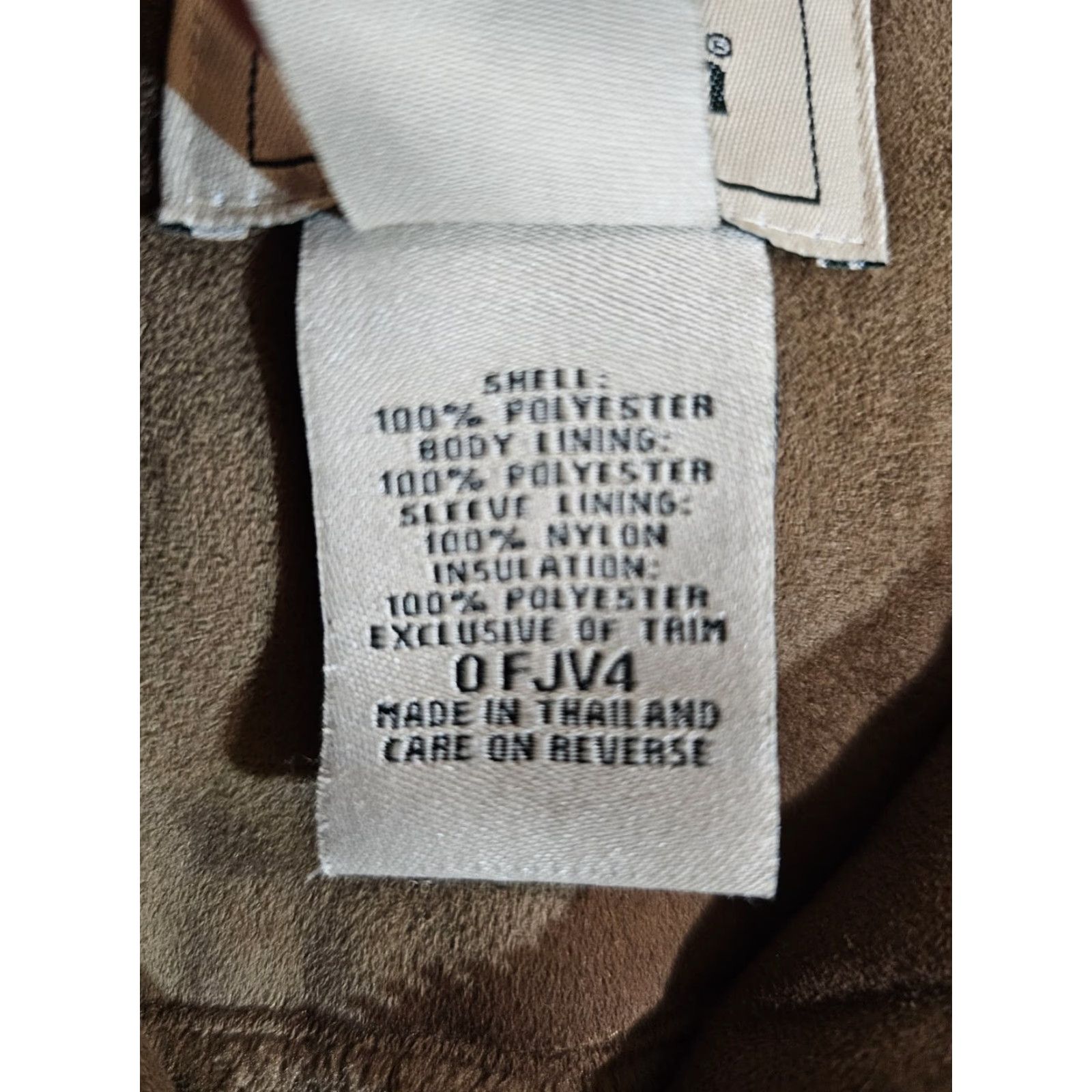 Vintage VINTAGE L.L. BEAN Faux Fur Lined Faux Suede Bomber Style Jacket Womens Sz Large Brown Size L / US 10 / IT 46 - 5 Thumbnail
