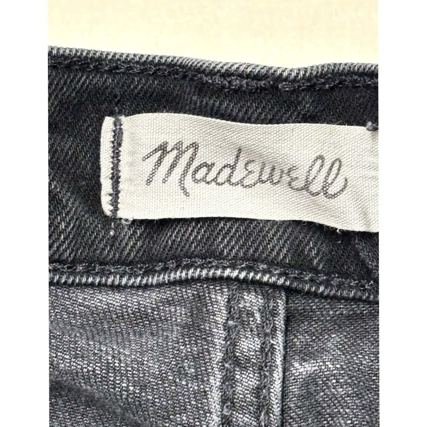 Madewell VINTAGE Madwell Flared Womens 30 Black The Perfect Flare Jean Faded Stretch Denim 30X30 Size 30" / US 8 / IT 44 - 3 Thumbnail