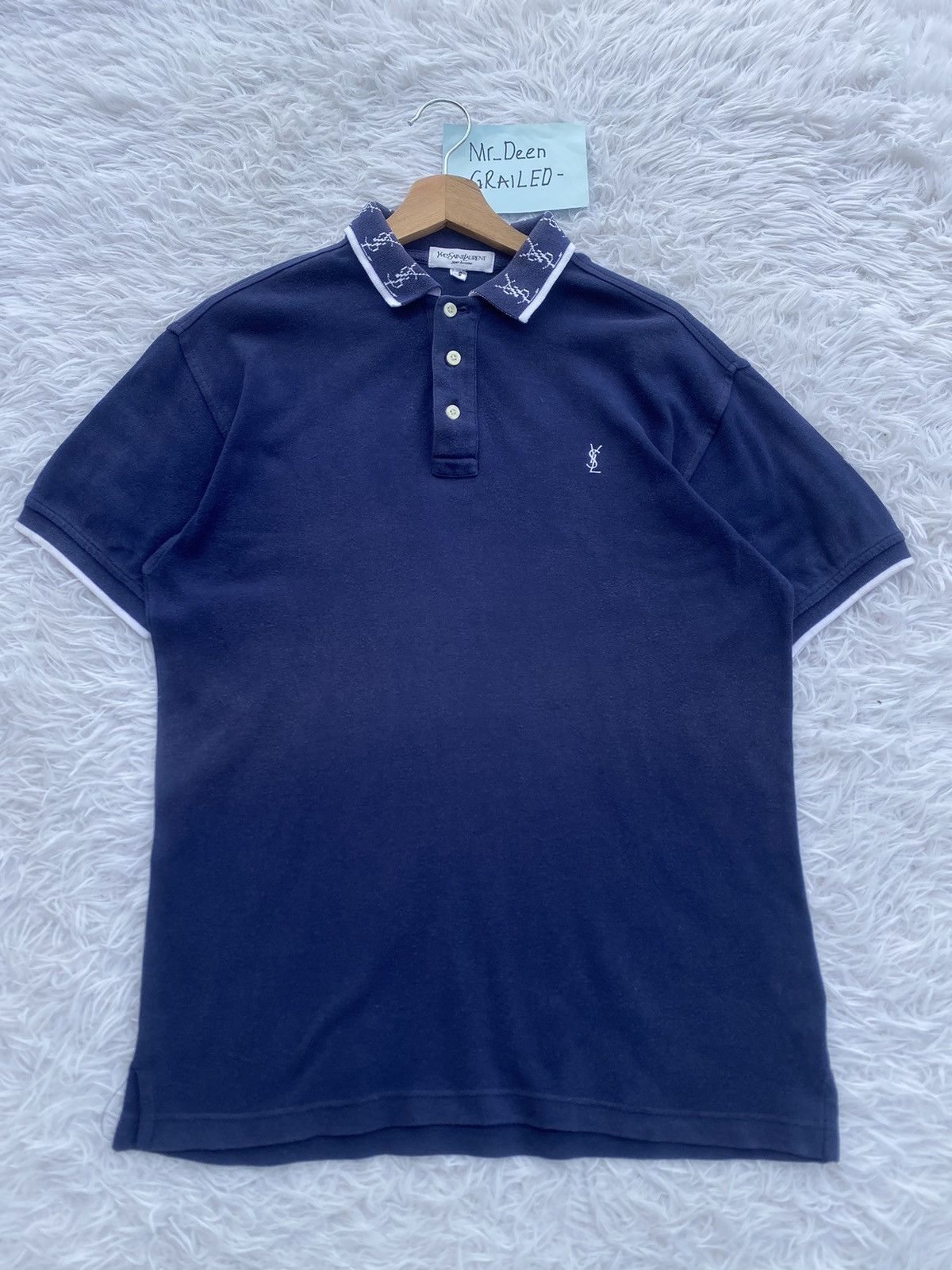 Yves Saint Laurent Rare Vintage YSL Yves Saint Laurent Polo Shirt Size US M / EU 48-50 / 2 - 2 Thumbnail