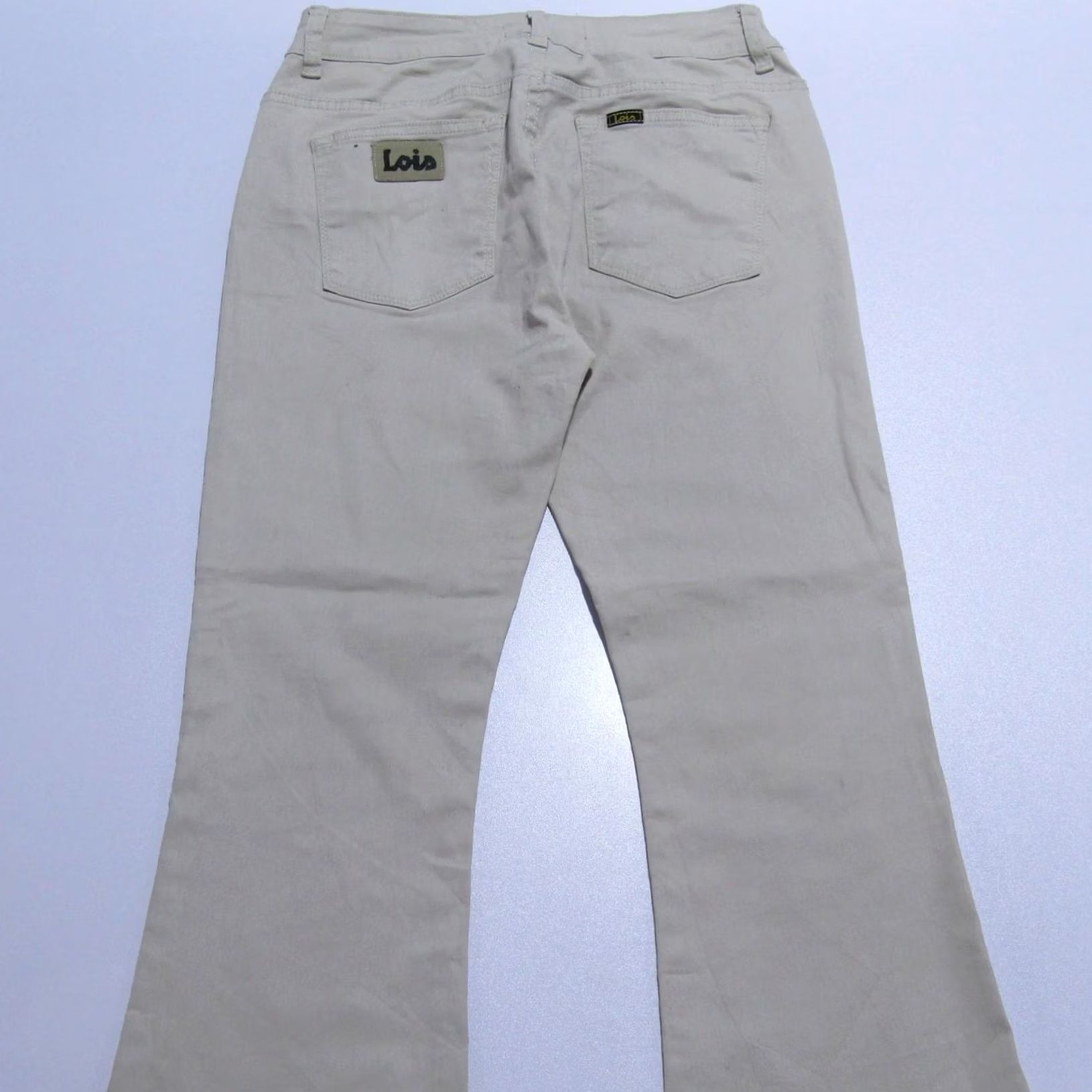 Vintage Lois Vtg Stretch Bootcut Regular Fit Jeans Beige W29/L26 UK 11 SKU Y12504 Size 29" - 5 Thumbnail