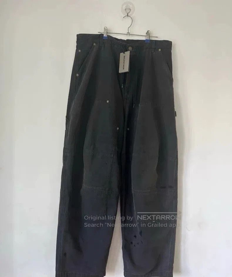 Balenciaga 24FW Distressed Cargo Pants.