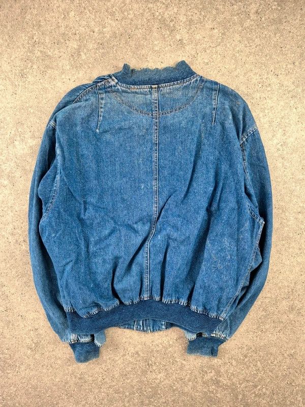 Emporio Armani Emporio Armani Mens Blue 80s Denim Bomber Jacket Size 48 Size US M / EU 48-50 / 2 - 2 Thumbnail