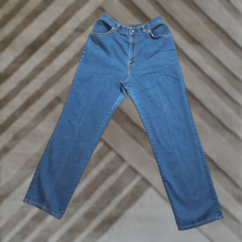 Levi's VINTAGE Levi's Jeans Womens 29x32 Blue Denim Pants Stretch Waist High Rise 80s Jeans Women Size 29" - 1 Thumbnail