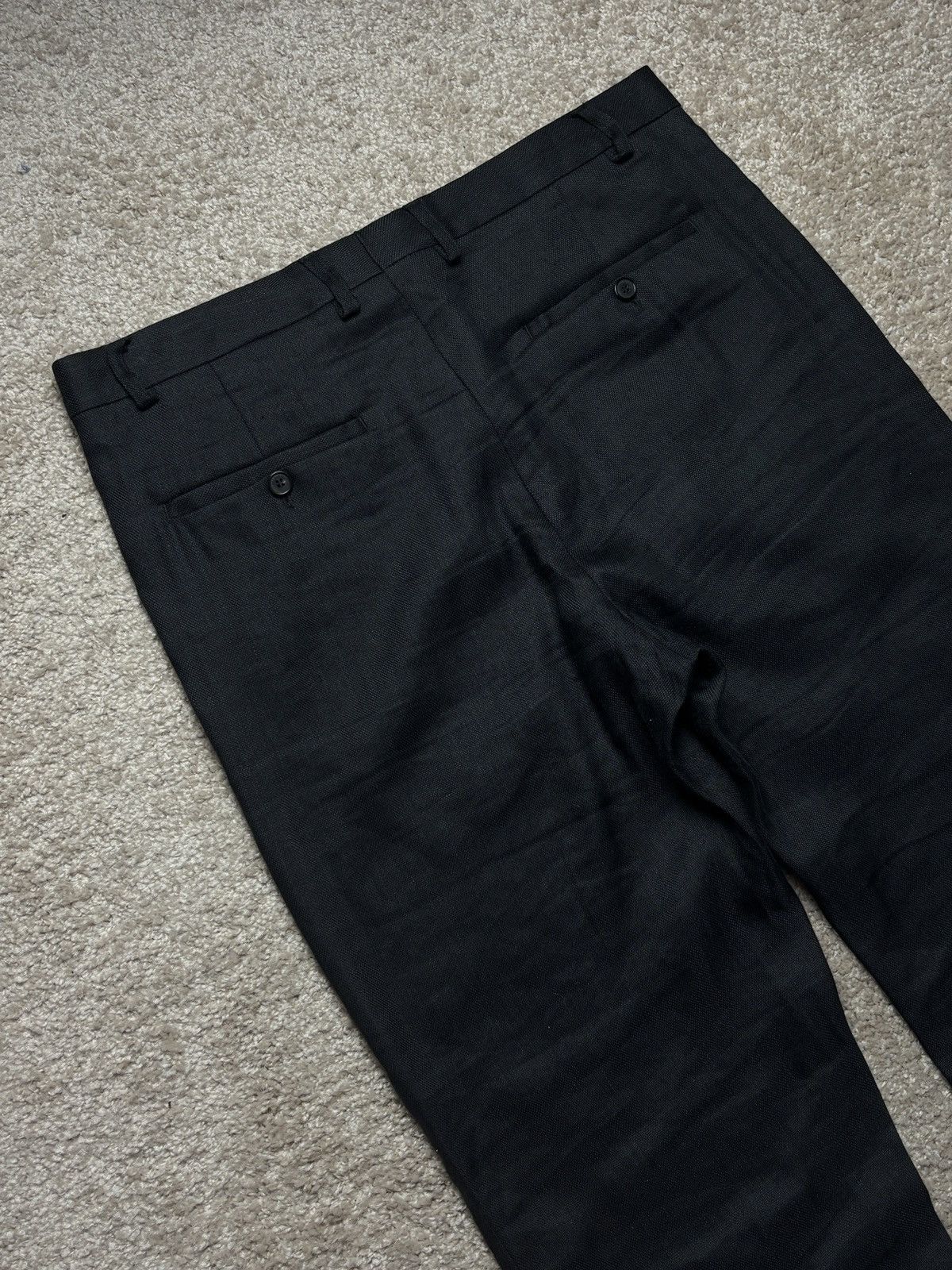 Jacquemus Jacquemus „le gadjo” black linen blend pants trousers Size US 34 / EU 50 - 8 Thumbnail