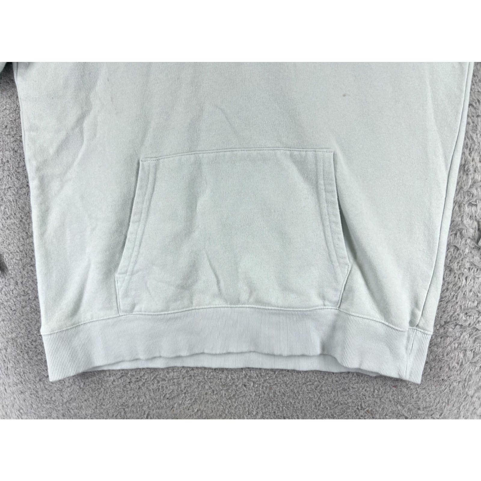 The North Face The North Face Hoodie Mens L Blue Logo Pullover Sweatshirt Solid Jersey Cotton Blend Size L / US 10 / IT 46 - 5 Thumbnail