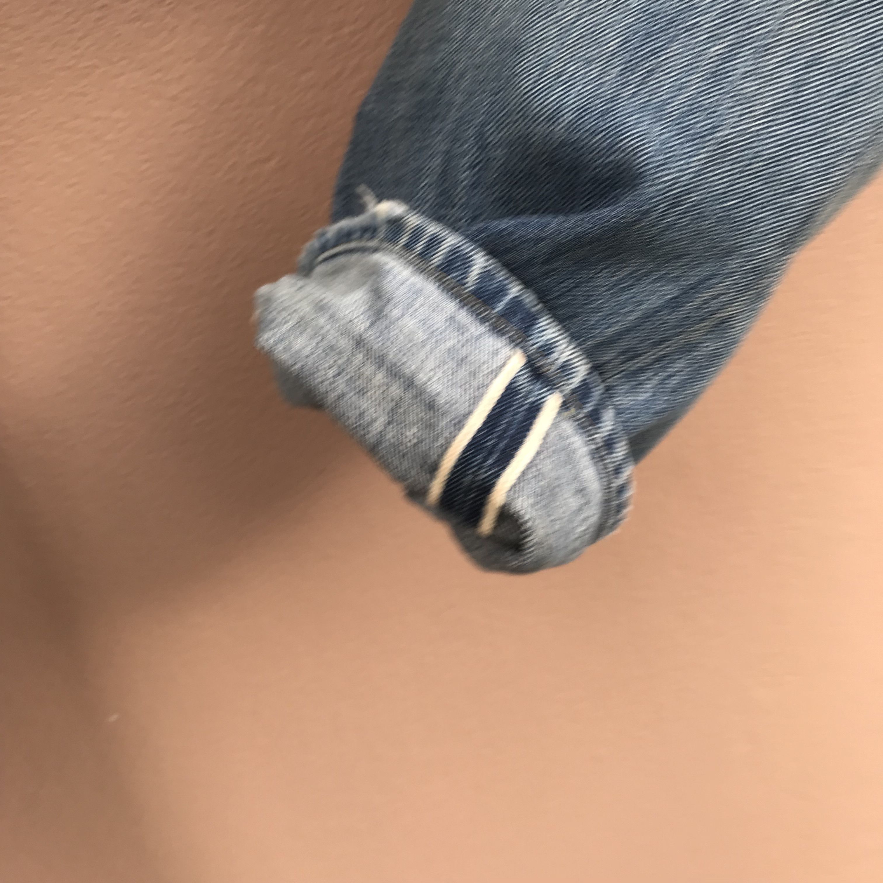Denime Denime Selvedge Jeans Distressed Ripped Workwear Size US 30 / EU 46 - 15 Thumbnail