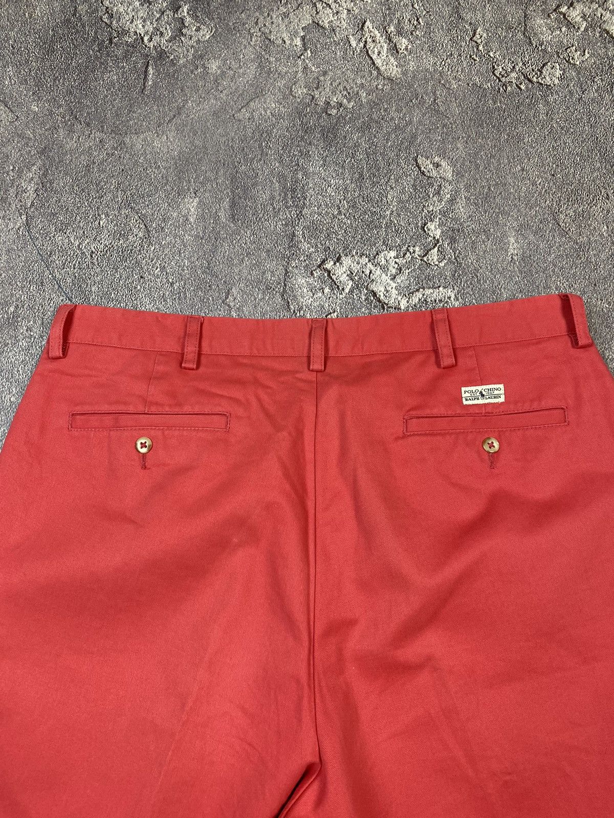 Polo Ralph Lauren Vintage 90s Polo Ralph Lauren Red Chino Shorts Preppy Style Size US 36 / EU 52 - 3 Thumbnail