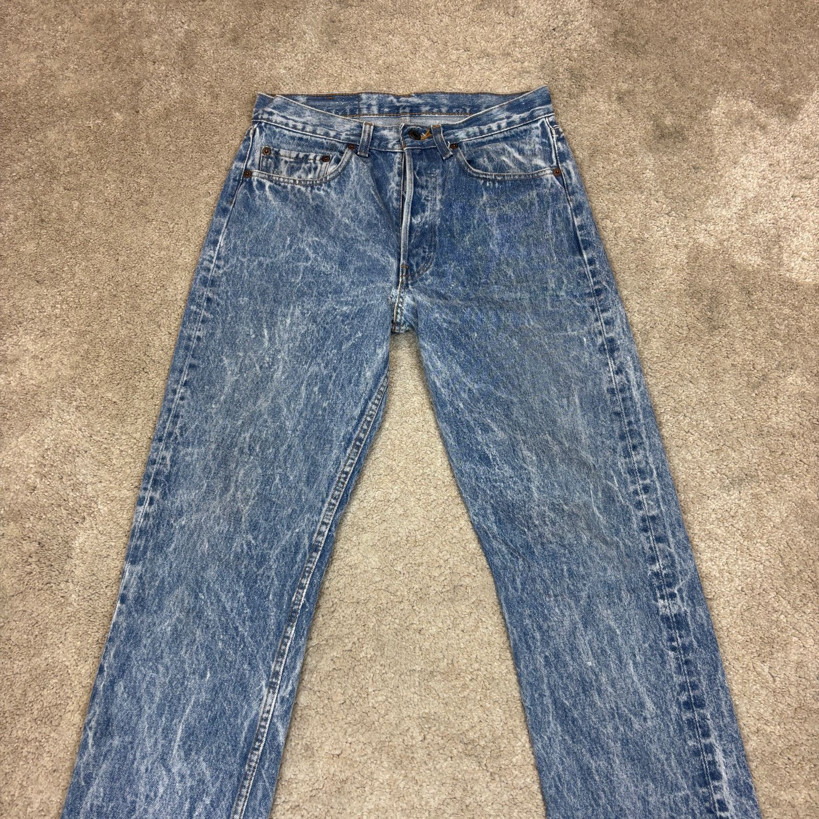 Levi's Vintage 80s Levi's 501 XX Straight Leg Jeans 31x32 (30x31) Size US 30 / EU 46 - 2 Thumbnail