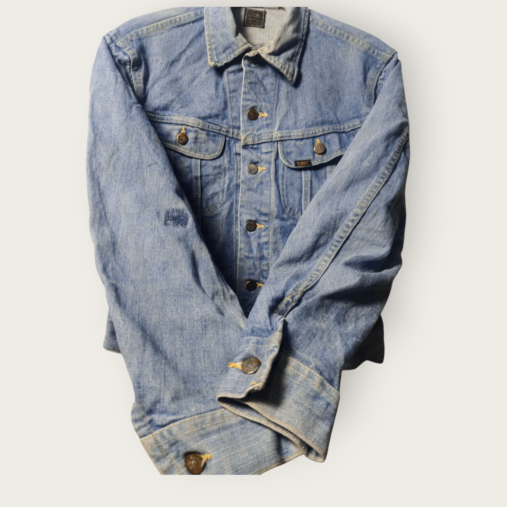 Lee × Vintage Vtg. 70's Lee Riders Sanforized Denim Jacket Size US S / EU 44-46 / 1 - 4 Thumbnail