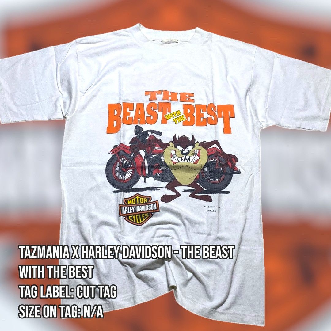 Harley Davidson × Warner Bros Tazmania x Harley Davidson - The Beast With The Best Tee Size US XL / EU 56 / 4 - 1 Thumbnail