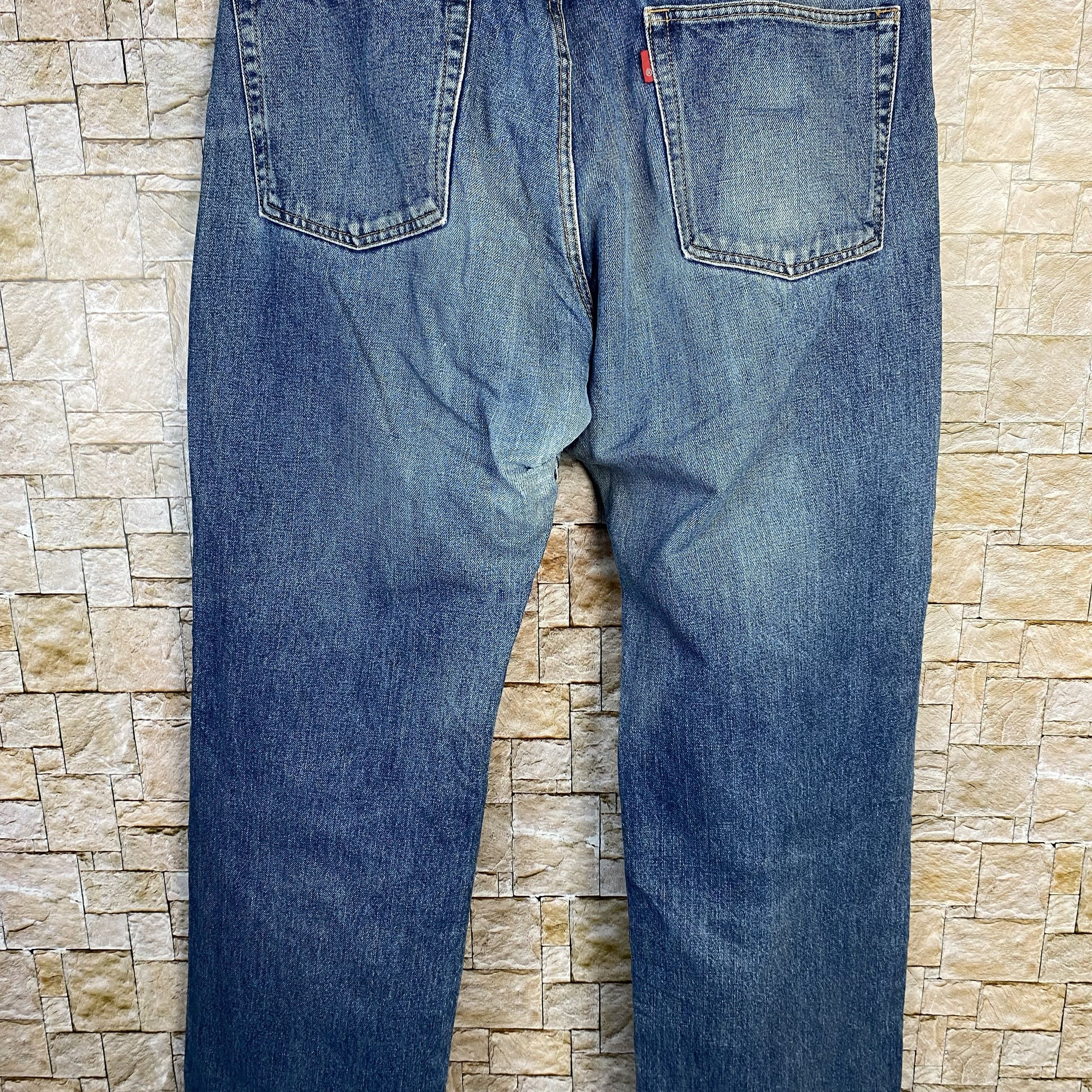 Vintage Japan vintage Blue Denim Pants #7589 Size US 34 / EU 50 - 13 Thumbnail