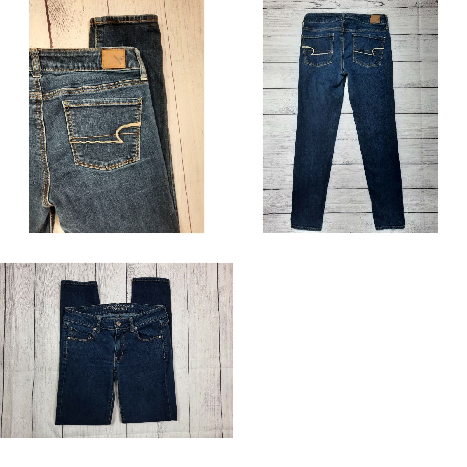 American Eagle Outfitters American Eagle Outfitters Jeans Skinny Women 6 28x28 Dark Wash Mid-Rise Stretch Denim Blue Size 28" / US 6 / IT 42 - 8 Thumbnail