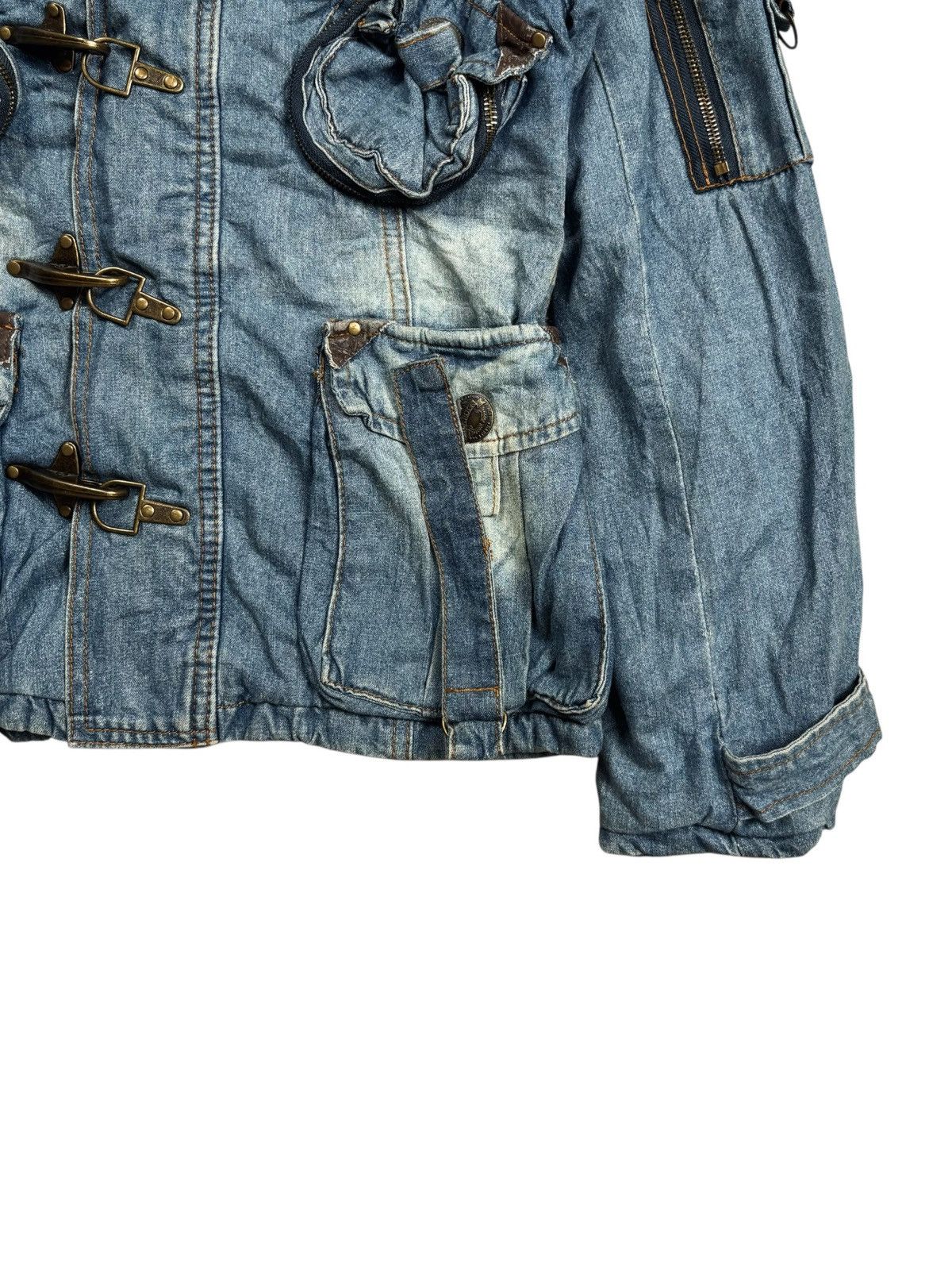 GOA 2000s Garula - Apocalypse Fireman Clasp Denim Hooded Jacket Size US M / EU 48-50 / 2 - 4 Thumbnail