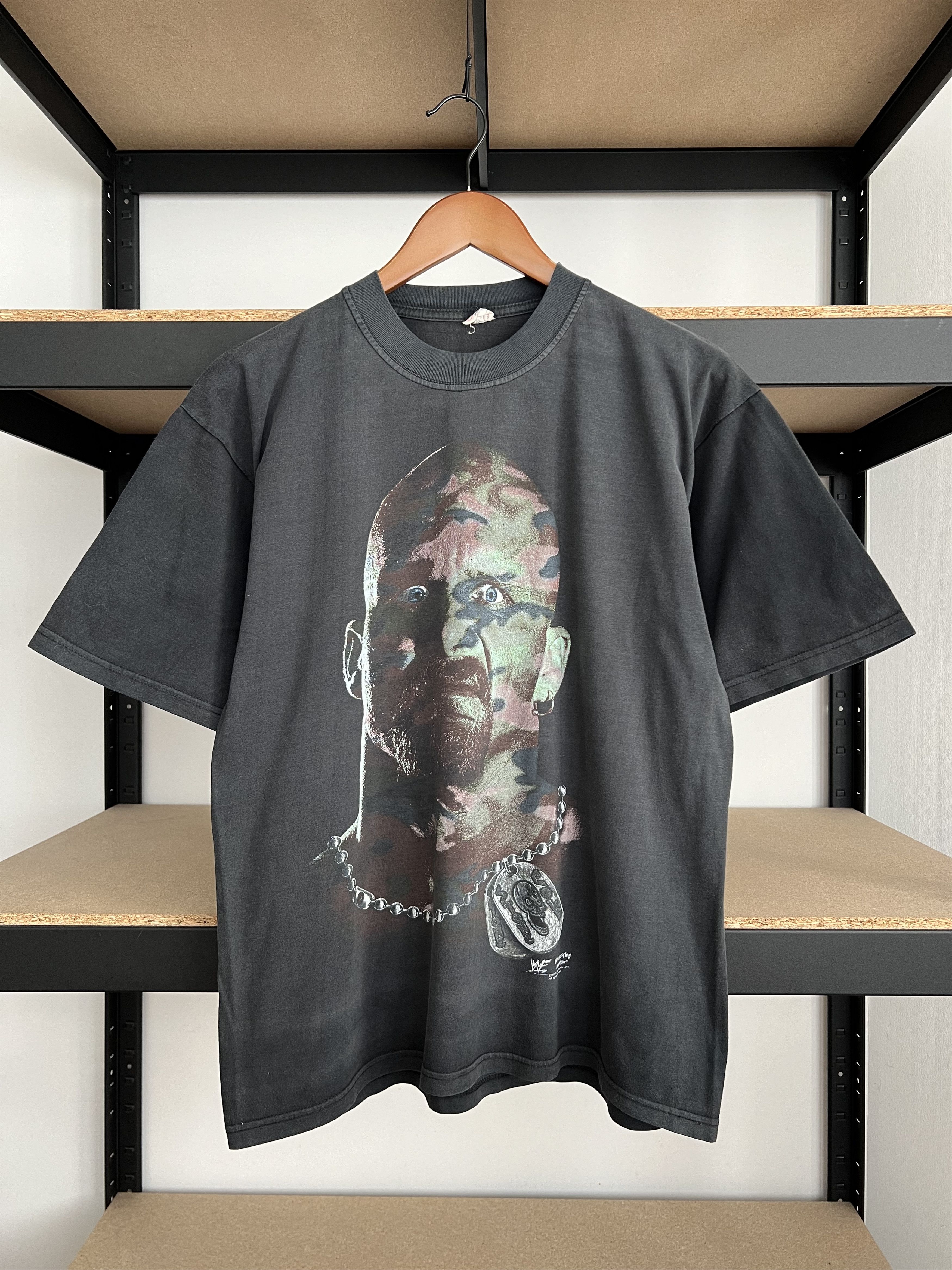 WWE Vintage 1998 Stone Cold Steve Austin Camo Face WWE T-shirt Size US M / EU 48-50 / 2 - 1 Thumbnail