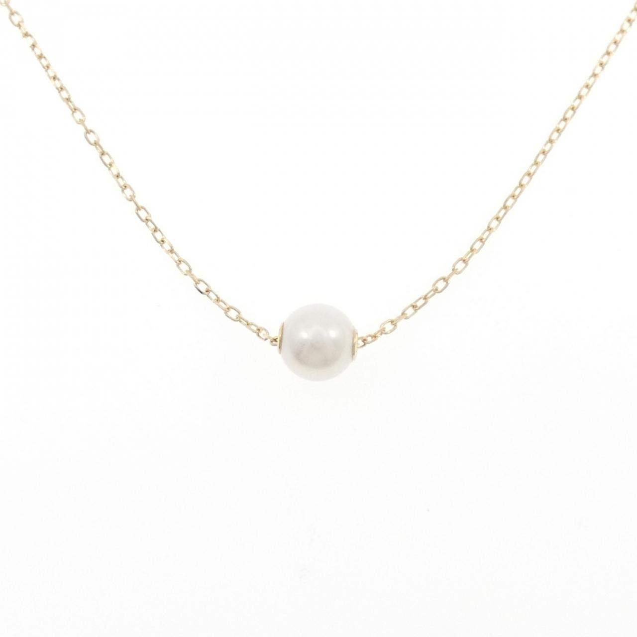 Mikimoto Mikimoto Mikimoto Au750 Akoya Pearl Necklace Precious Metal Necklace DUTY FREE for USA Size ONE SIZE - 1 Thumbnail