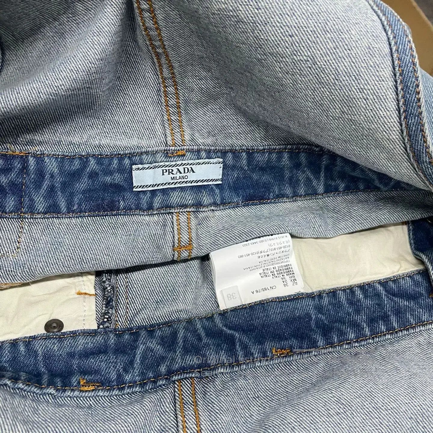 Prada Prada Denim Overalls with Triangle Logo. Size US 38 / EU 54 - 5 Thumbnail