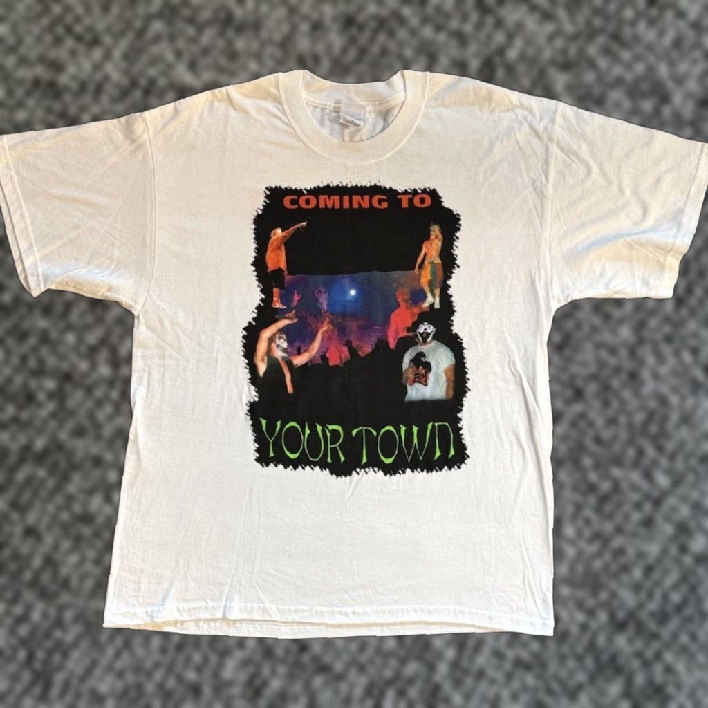 Gildan Vintage 2001 ICP Insane Clown Posse Coming To Your Town Tour T Shirt XL Rap Tee Size US XL / EU 56 / 4 - 1 Thumbnail