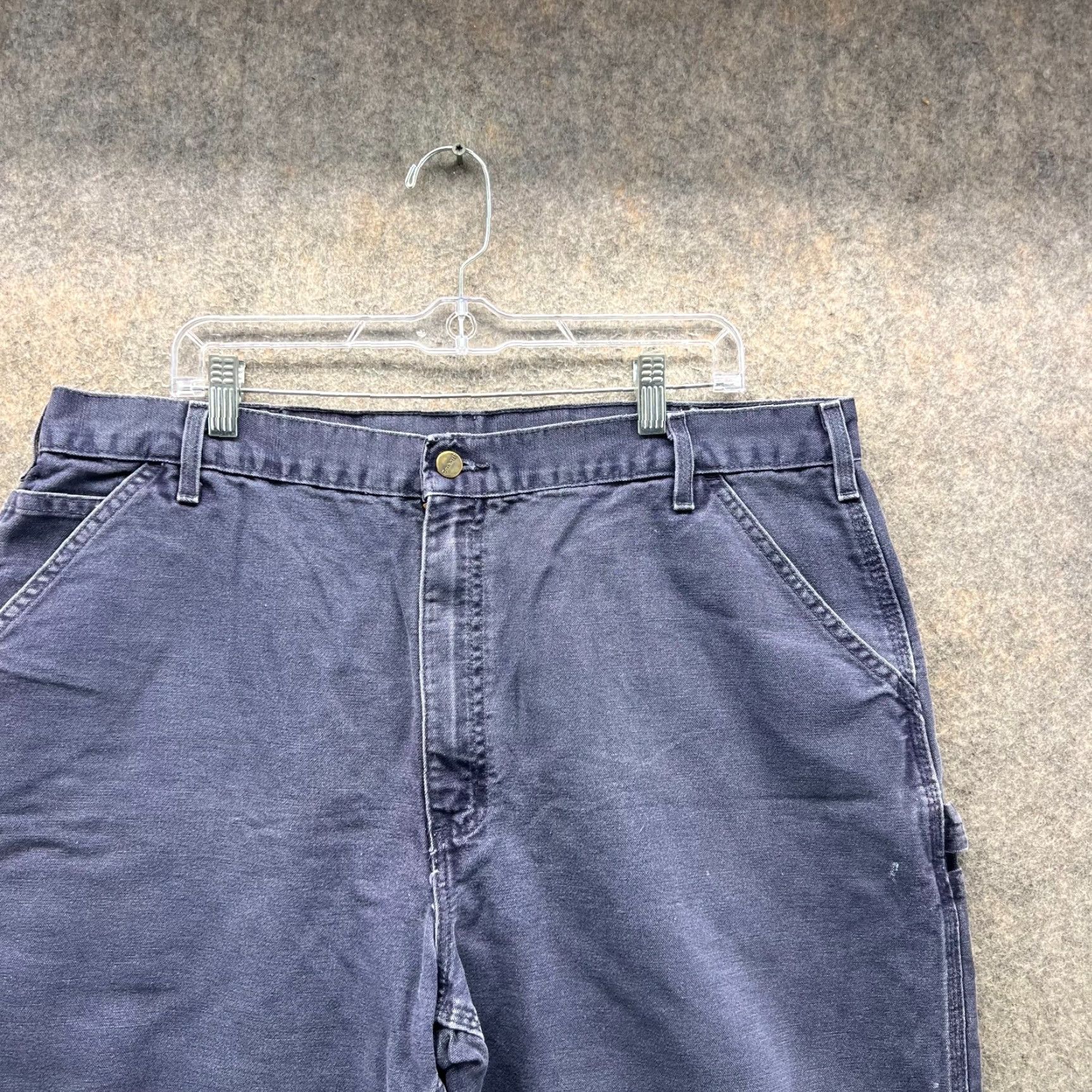 Carhartt VINTAGE Carhartt Shorts Mens 40 Blue Navy Chino Carpenter Canvas Y2K Jorts Size US 40 / EU 56 - 7 Thumbnail