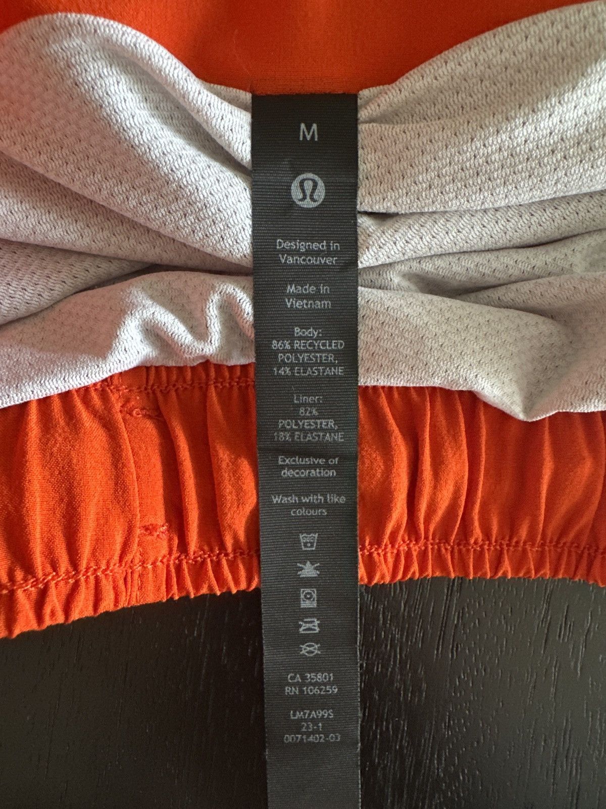 Lululemon Lululemon Fast and Free Lined Running Shorts 5” — Orange (M) Size US 30 / EU 46 - 4 Thumbnail