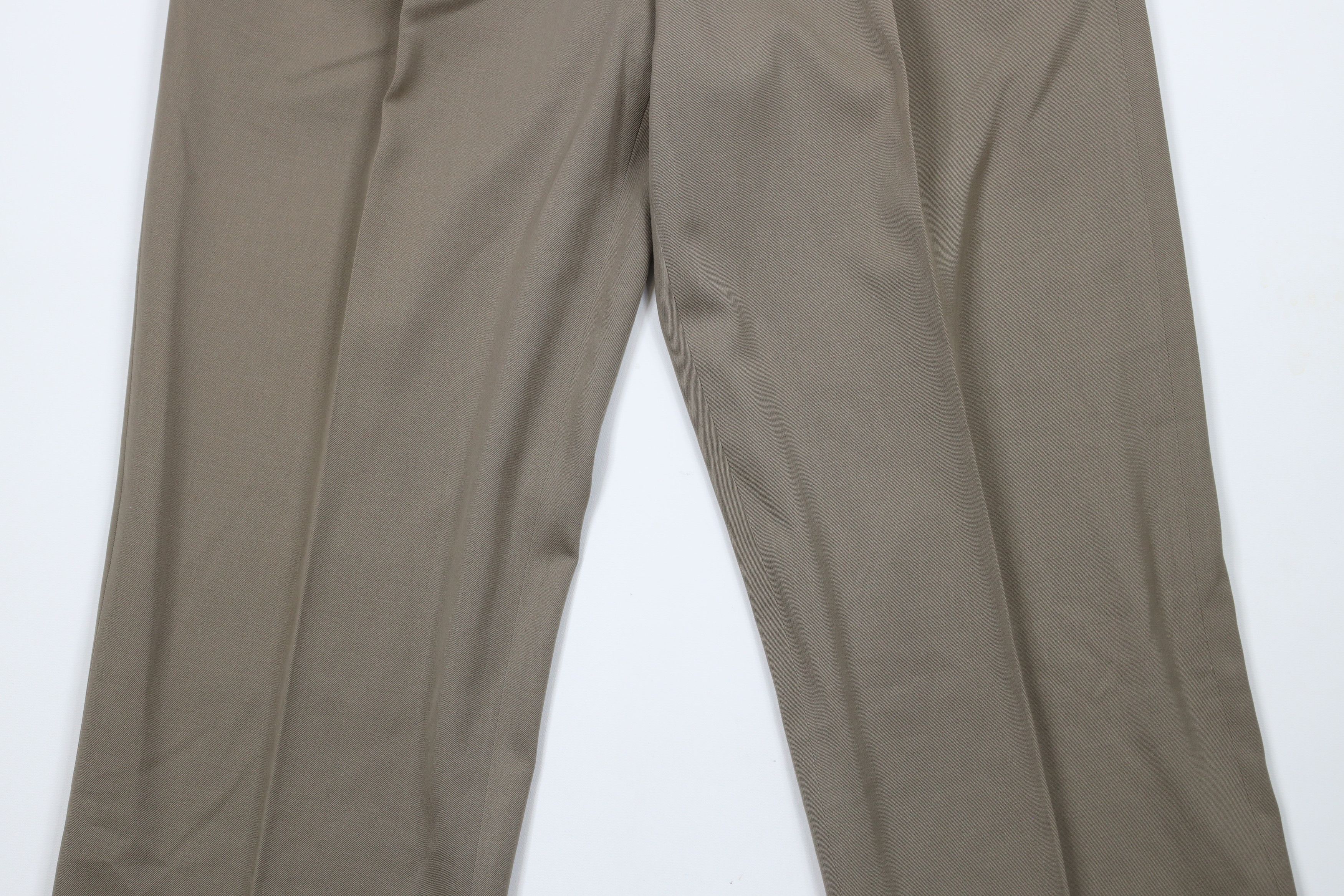 Brooks Brothers × Vintage Vintage 90s Brooks Brothers Cuffed Wide Leg Chino Pants Size US 34 / EU 50 - 3 Thumbnail