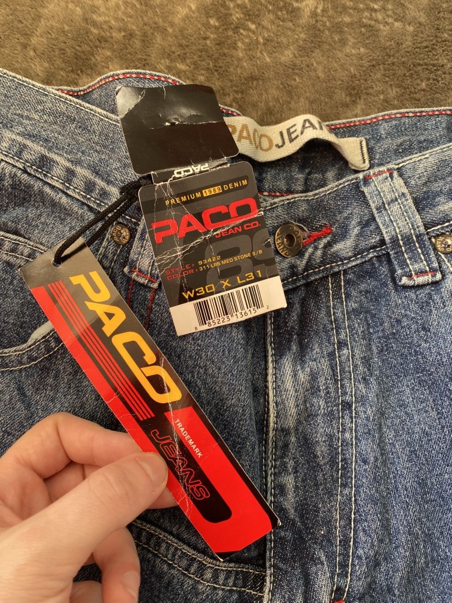 Japanese Brand Paco X JNCO Rap LTD Y2K Wide Rap Skate Vintage Jeans Size US 30 / EU 46 - 9 Thumbnail
