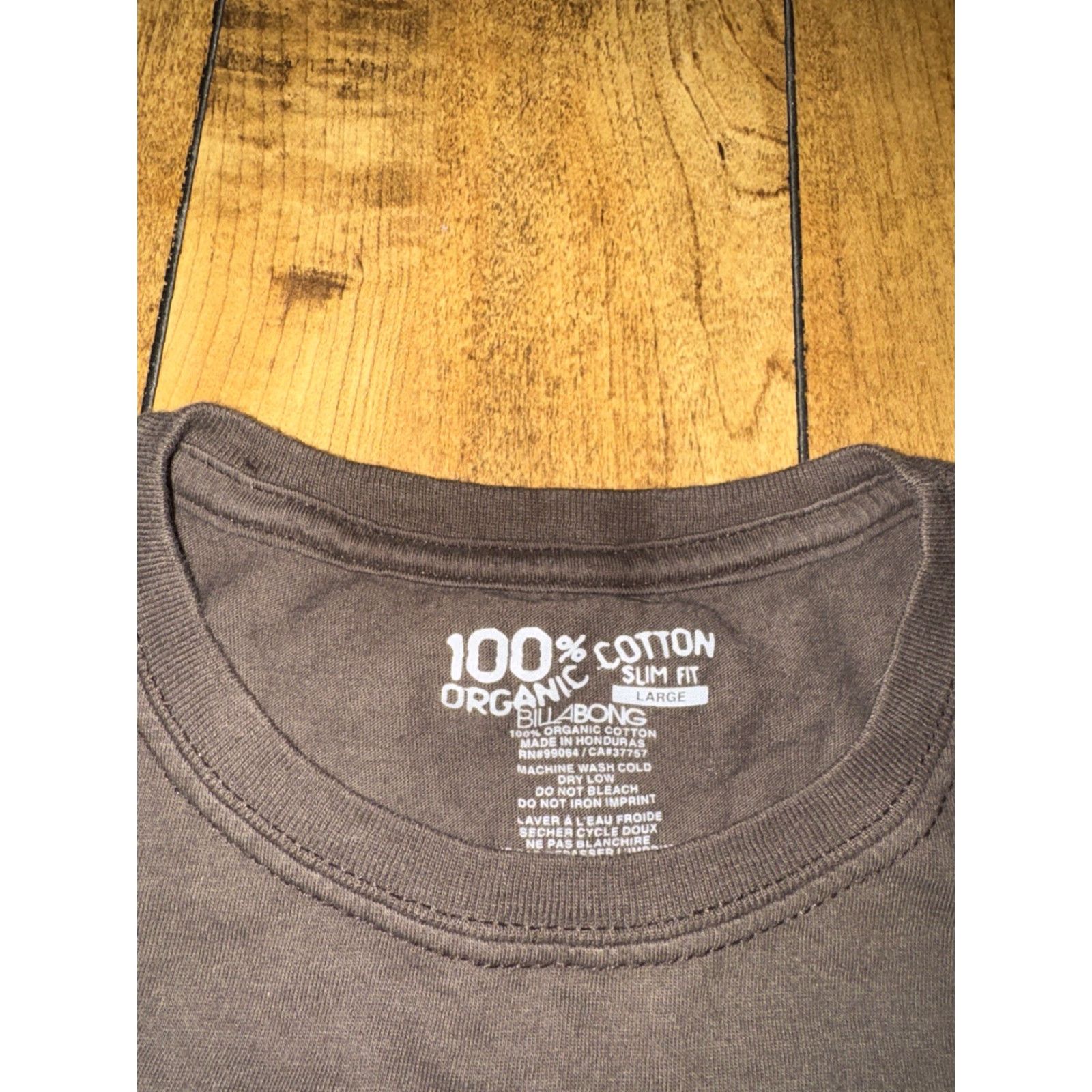 Billabong VINTAGE Billabong T-Shirt Brown 100% Organic Cotton Large Mens 20x25.5 Regular Size US L / EU 52-54 / 3 - 4 Thumbnail