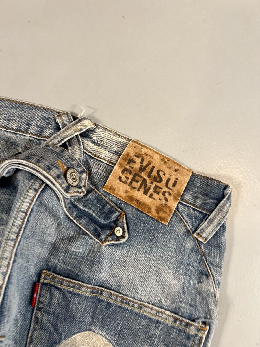 Vintage Vintage Evisu inspired buckle belt denim Size US 30 / EU 46 - 6 Thumbnail
