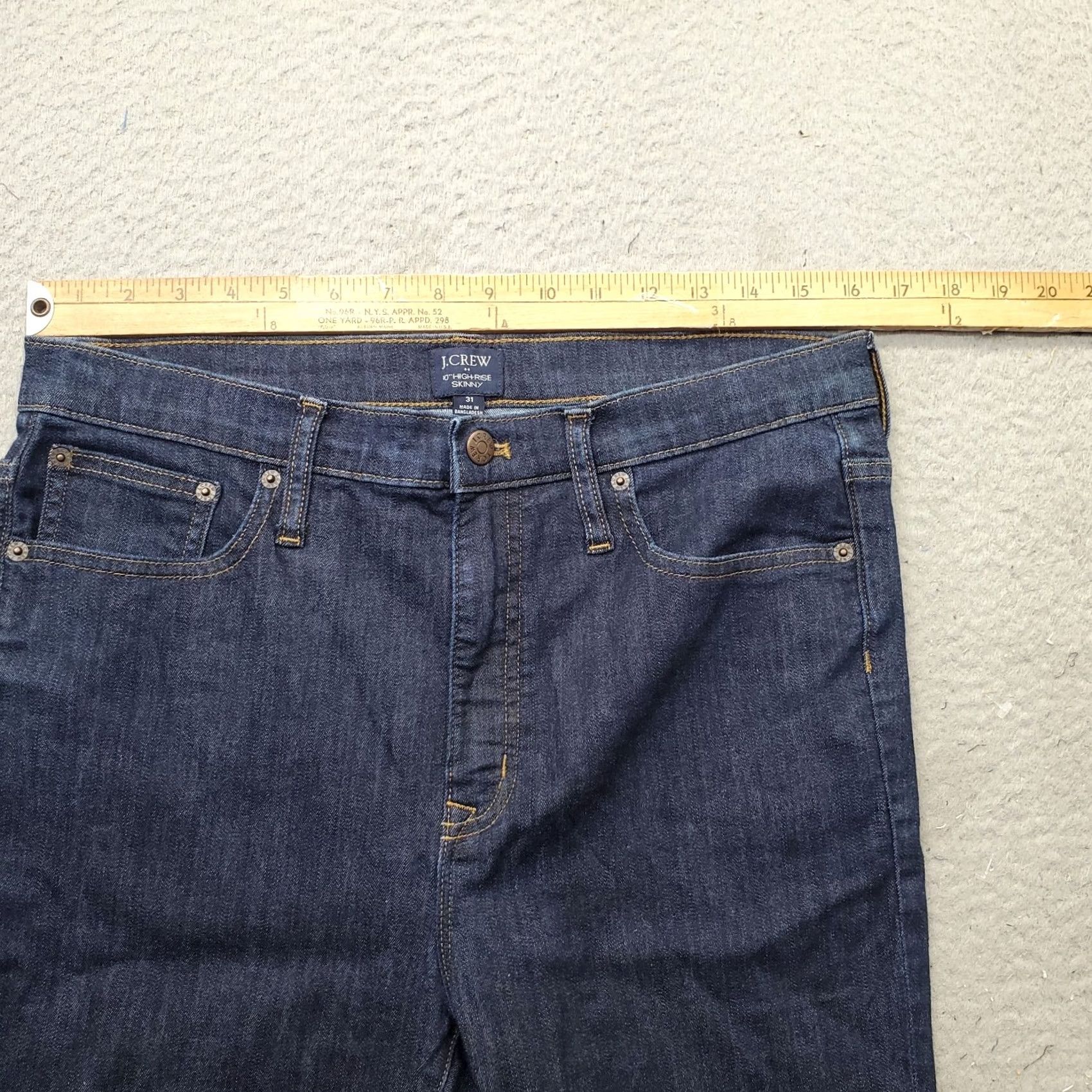 J.Crew J.CREW Skinny Jeans Womens 31 Blue Denim High Rise 5-Pocket Design Size 24" / US 00 / IT 34 - 5 Thumbnail