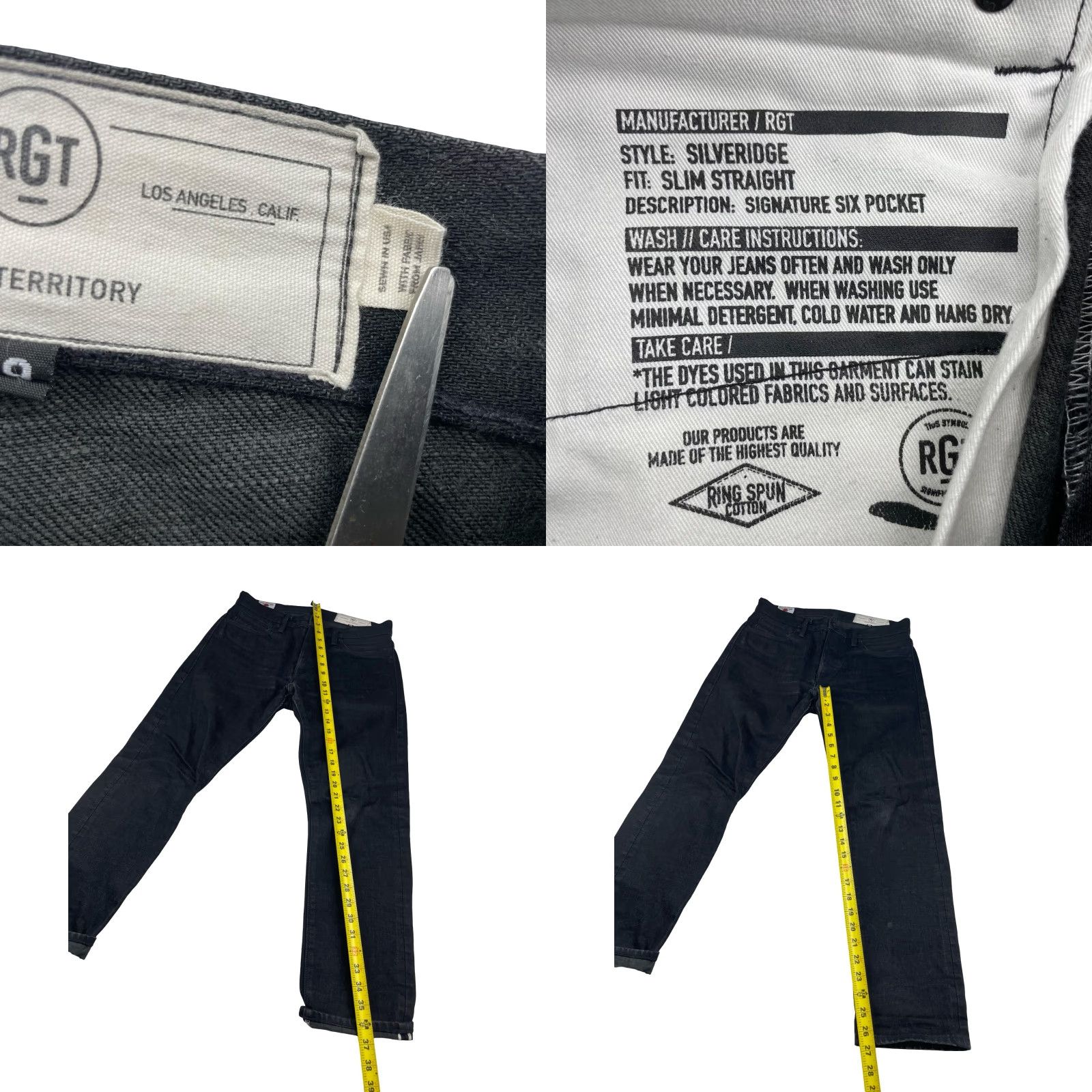 Rogue Territory VINTAGE? No. Rogue Territory Jeans - Men’s Slim Straight 6-Pocket Japan Selvedge Black 29x28 Straight Denim Cotton Mid Rise 29 Mens Size US 29 - 8 Thumbnail