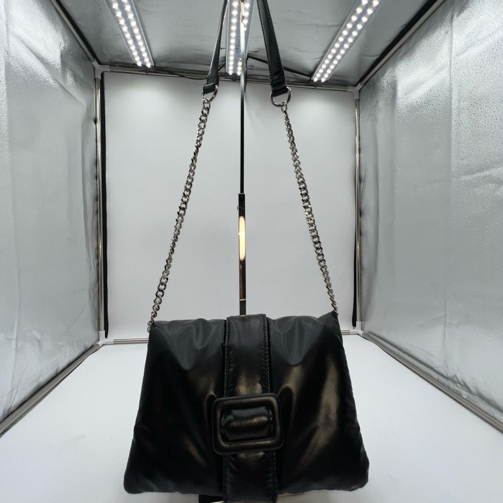 Zara Zara Polyurethane Pillow Buckle Crossbody Bag Size ONE SIZE - 1 Thumbnail