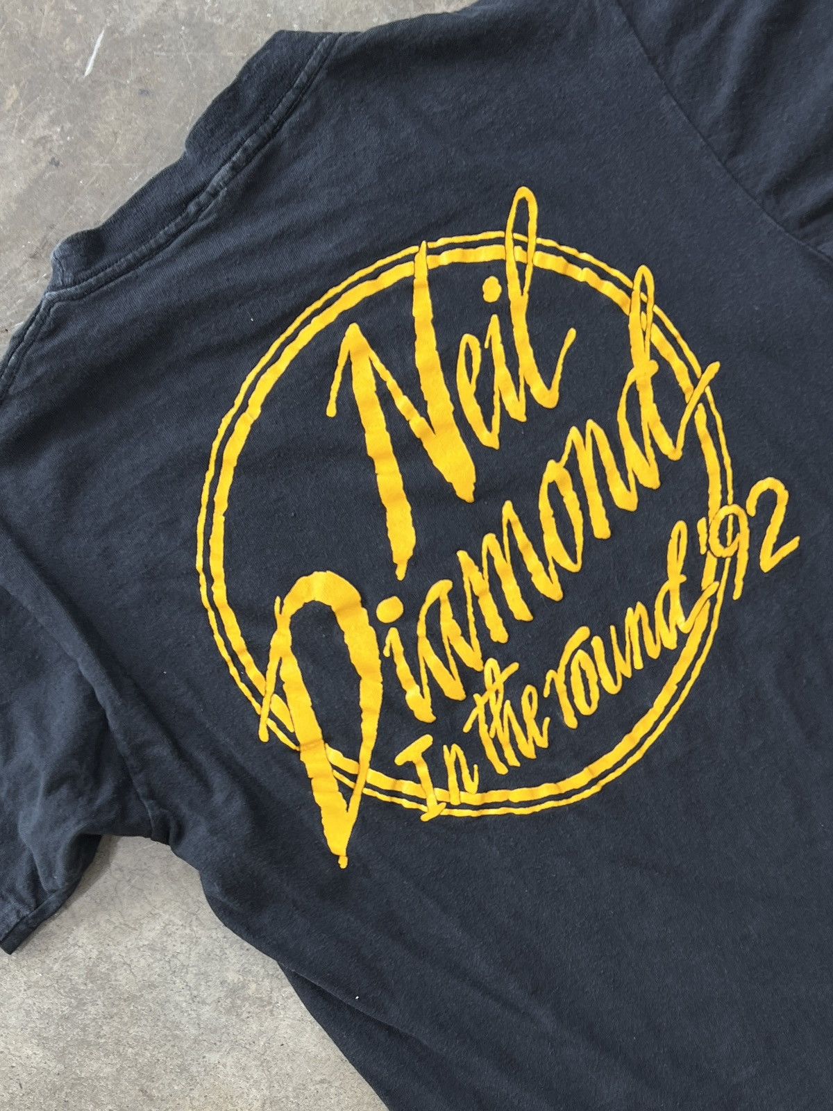 Band Tees × Vintage Vintage 1992 Neil Diamond Single Stitch Tour Tee Medium Size US M / EU 48-50 / 2 - 1 Thumbnail