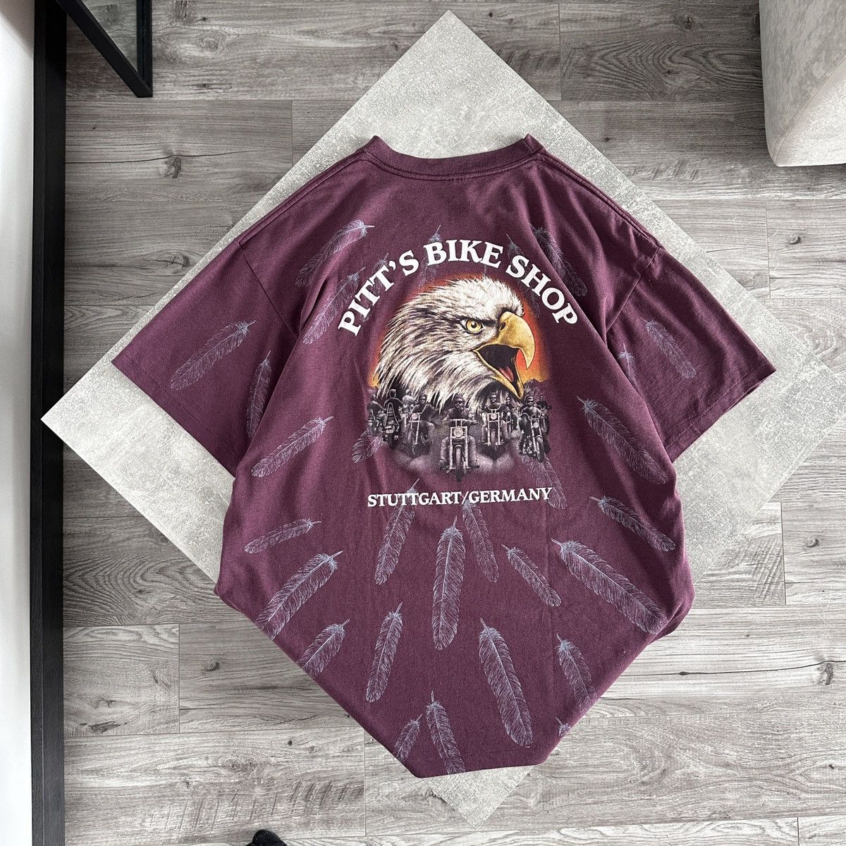 American Eagle Outfitters Vintage 90s Ride American Biker Eagle tee aop pitt bike y2k Size US XL / EU 56 / 4 - 1 Thumbnail