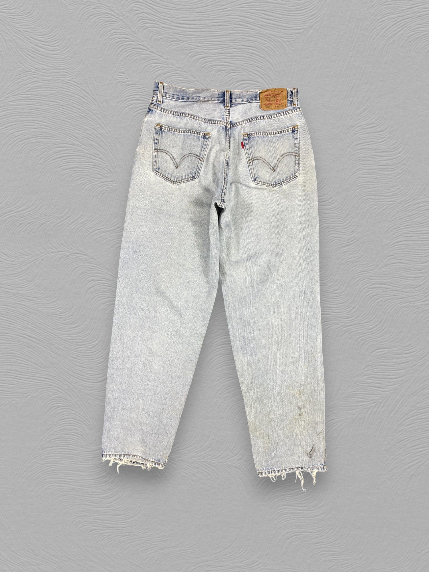 Levi's Light Blue Wash Vintage Levi's 560 33x32.5 Denim -JN1725 Size US 33 - 2 Thumbnail