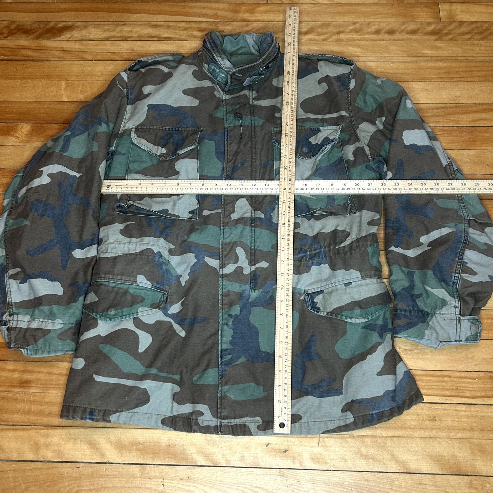 Vintage Vintage Camo Military jacket Size US L / EU 52-54 / 3 - 3 Thumbnail