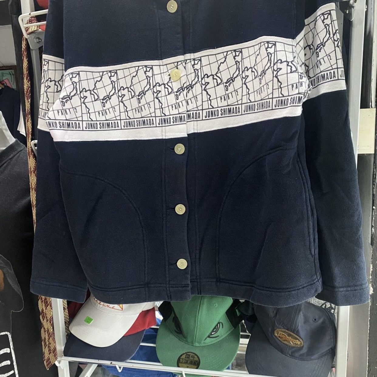 Junko Shimada Vintage Junko Shimada Part 2 Map Cardigan Size US M / EU 48-50 / 2 - 4 Thumbnail