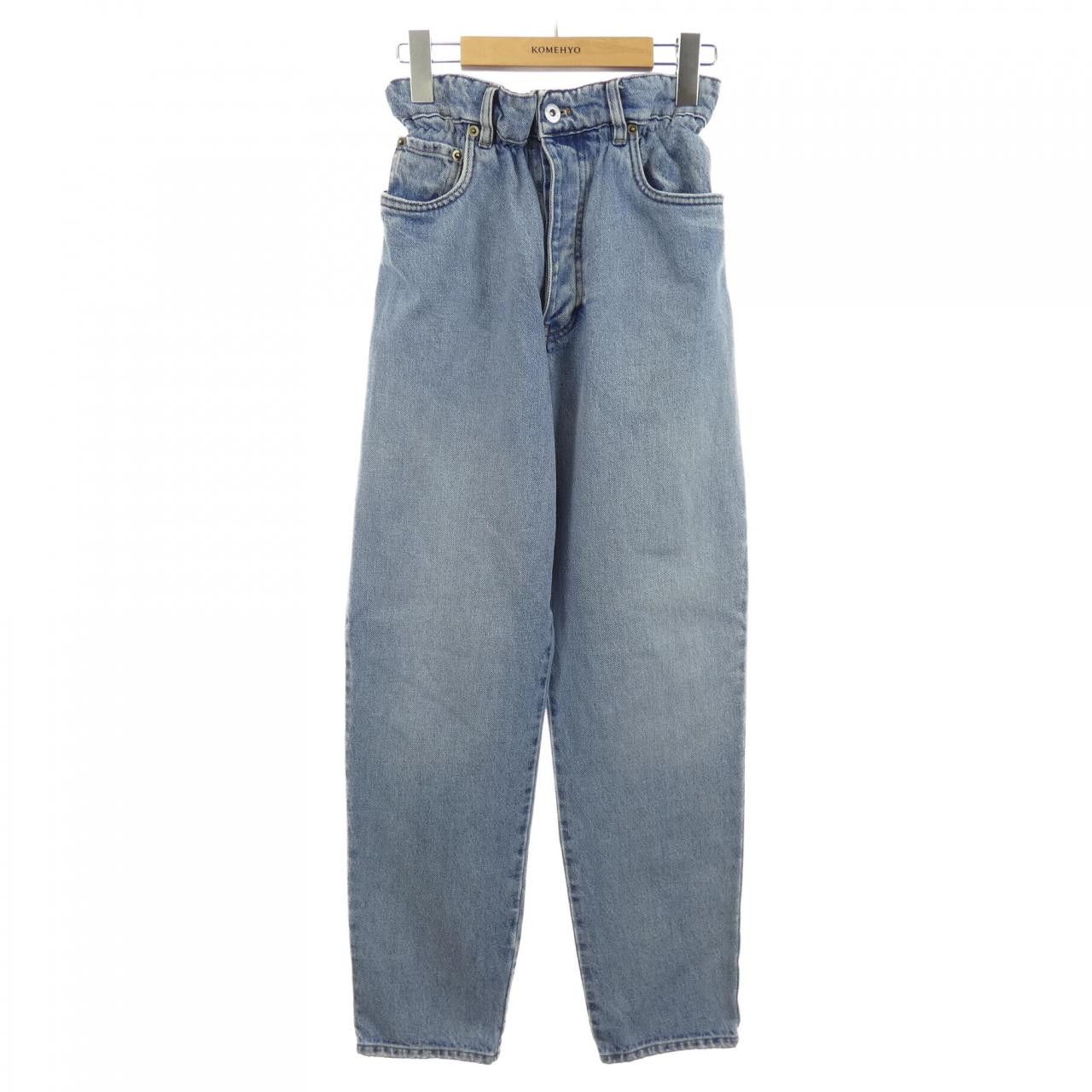 Miu Miu Miu Miu MIU MIU Logo Jeans Textile Jeans GWP299 1SXP DUTY FREE for USA
