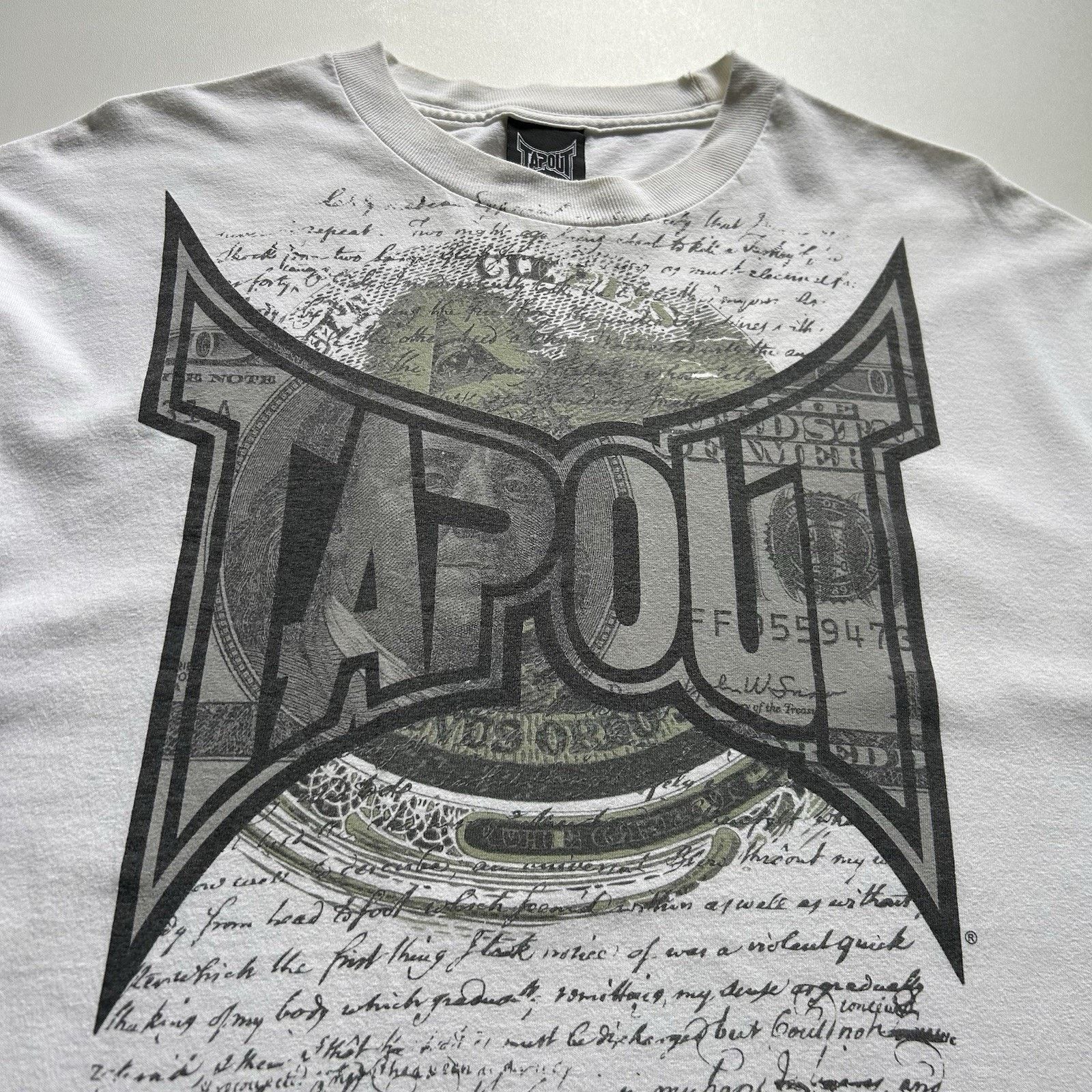 Tapout Vintage Y2K Tapout T-Shirt XL Money Cash Illuminati USA Rare Size US XL / EU 56 / 4 - 3 Thumbnail