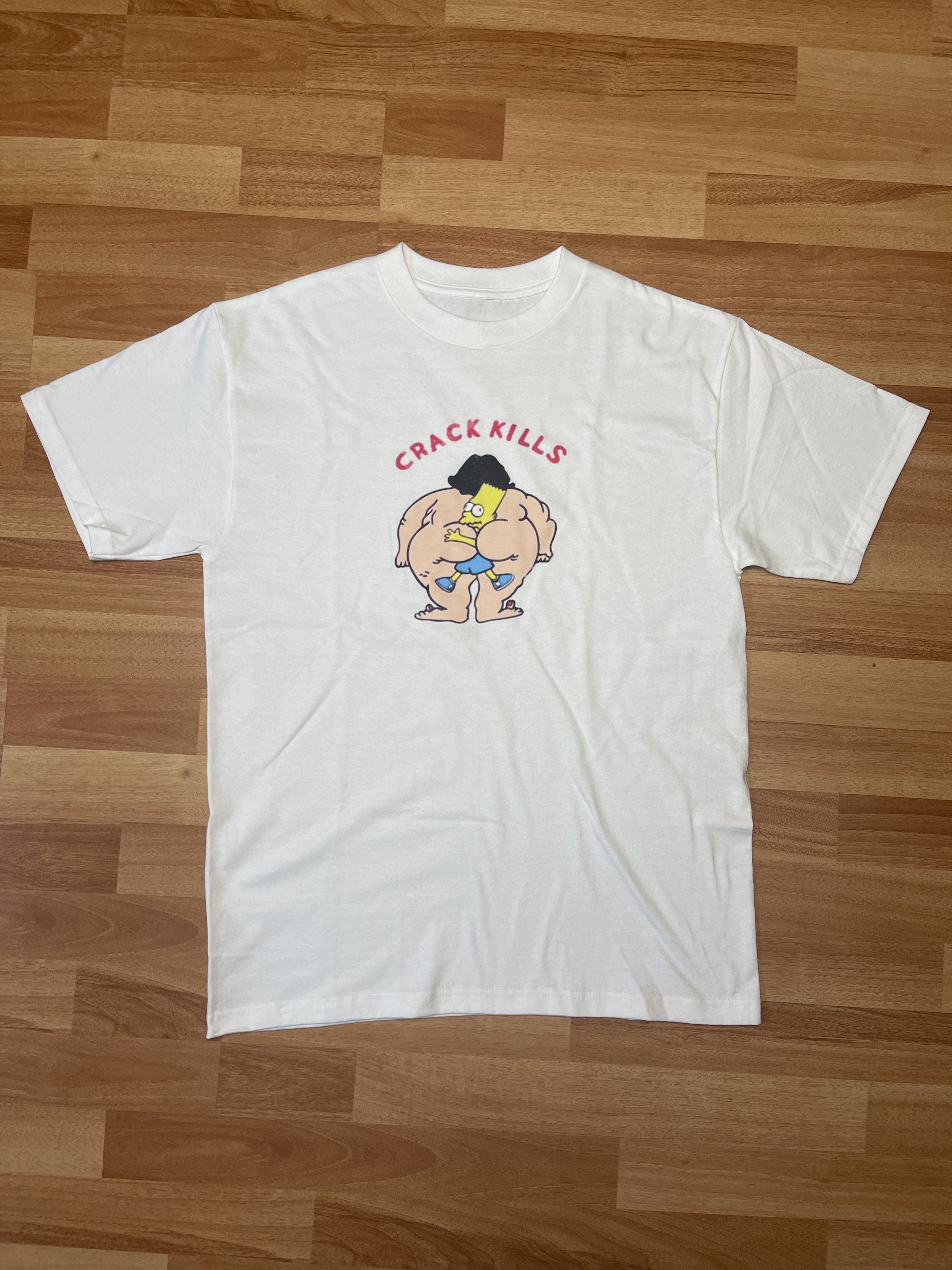 Vintage Crack Kills Bart Simpsons T-shirt Size US L / EU 52-54 / 3 - 1 Thumbnail