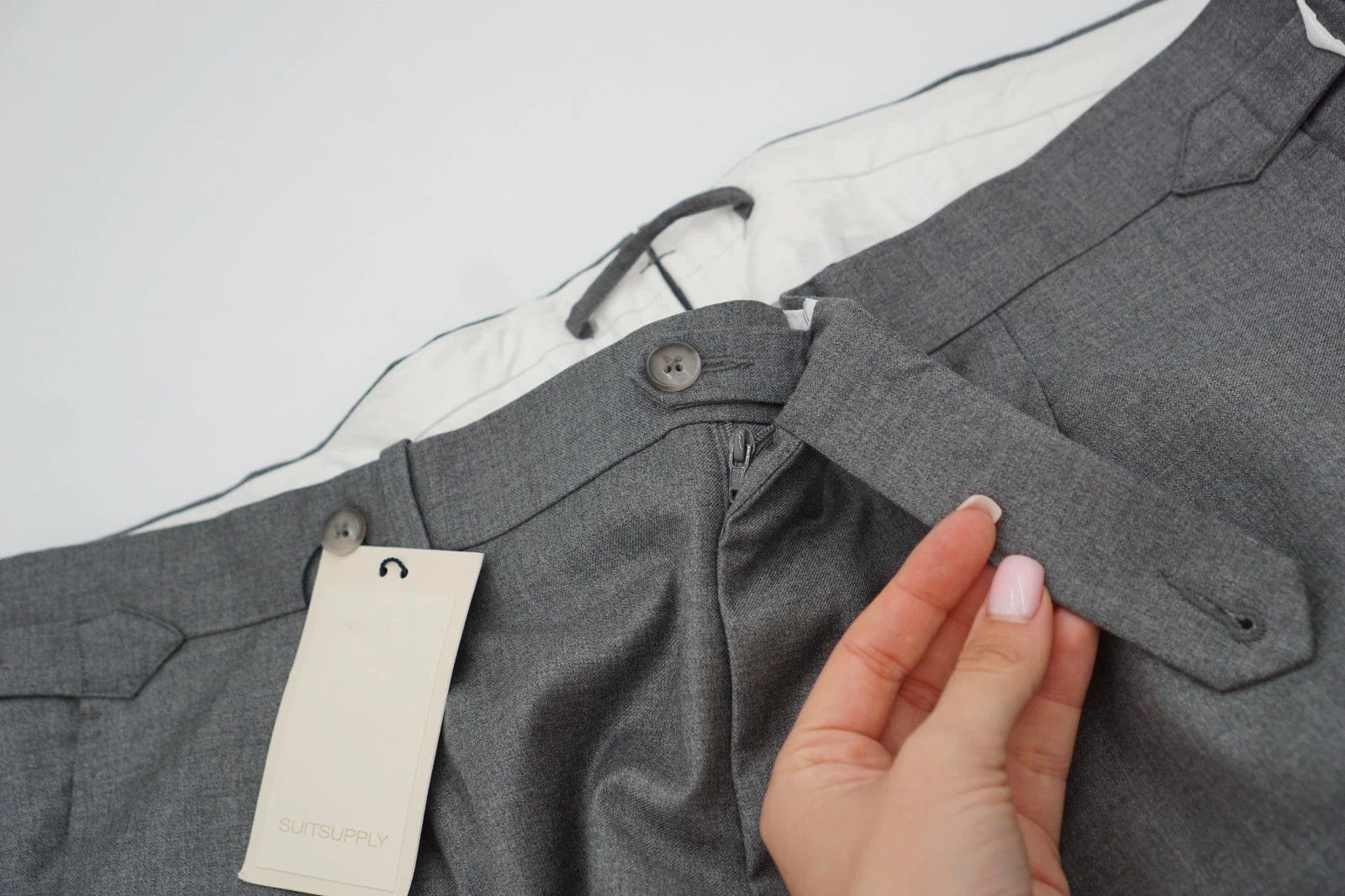 Suitsupply Men Suitsupply Pants Pure Wool S110 Vigo Grey Size UK/US48 Size 48R - 3 Thumbnail