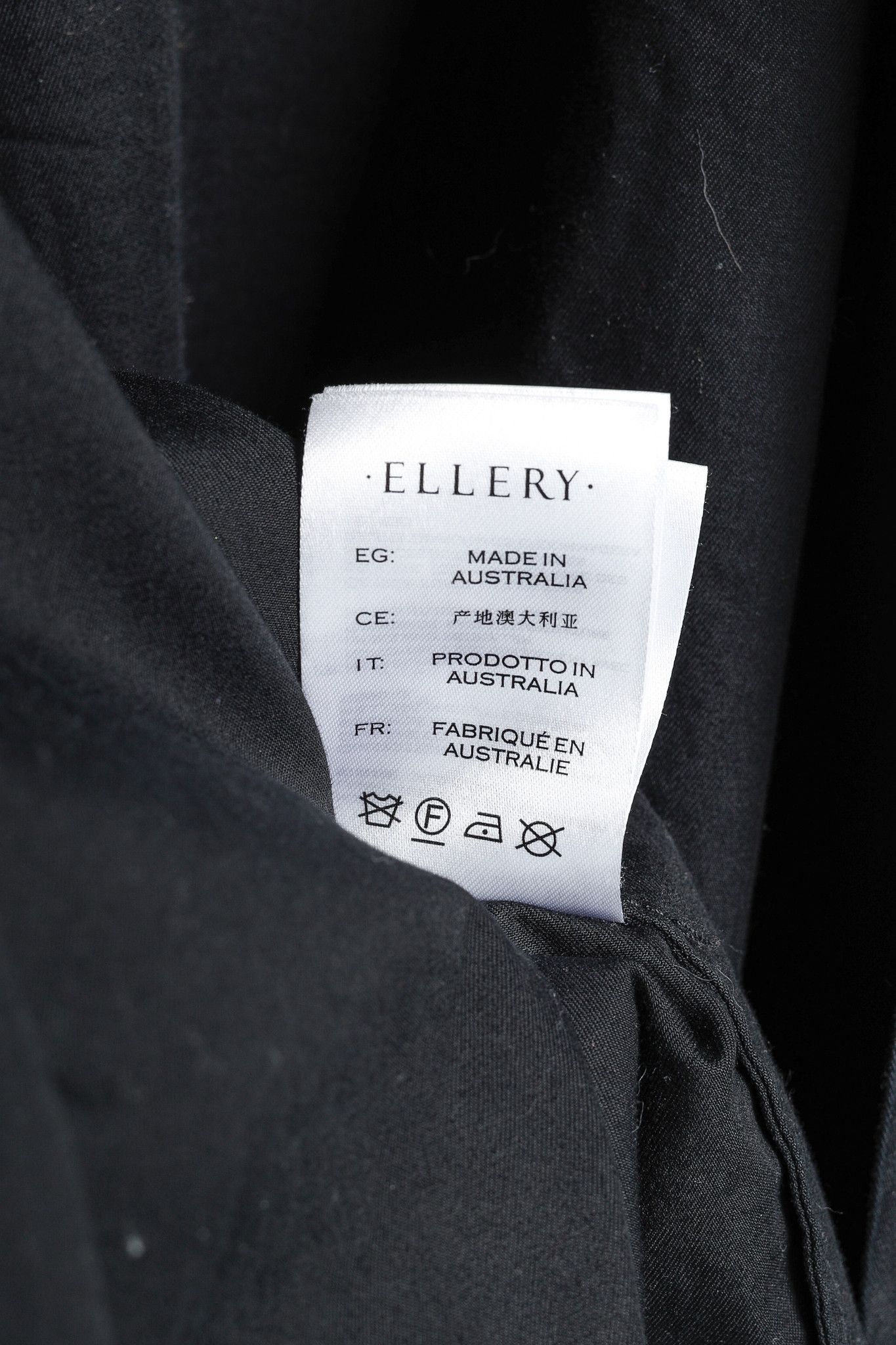 ELLERY Ellery Rail Road Black Cotton Oversized Lace-Up Shirt Size S / US 4 / IT 40 - 15 Thumbnail