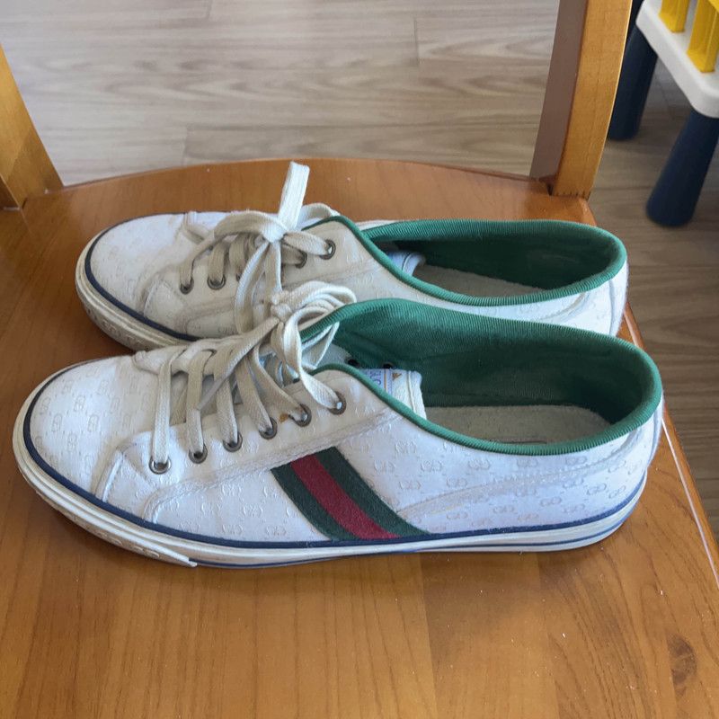 Gucci Gucci Tennis 1977 Vintage Low-Top Fashion Sneakers 0079 Size US 9.5 / EU 42-43 - 1 Thumbnail