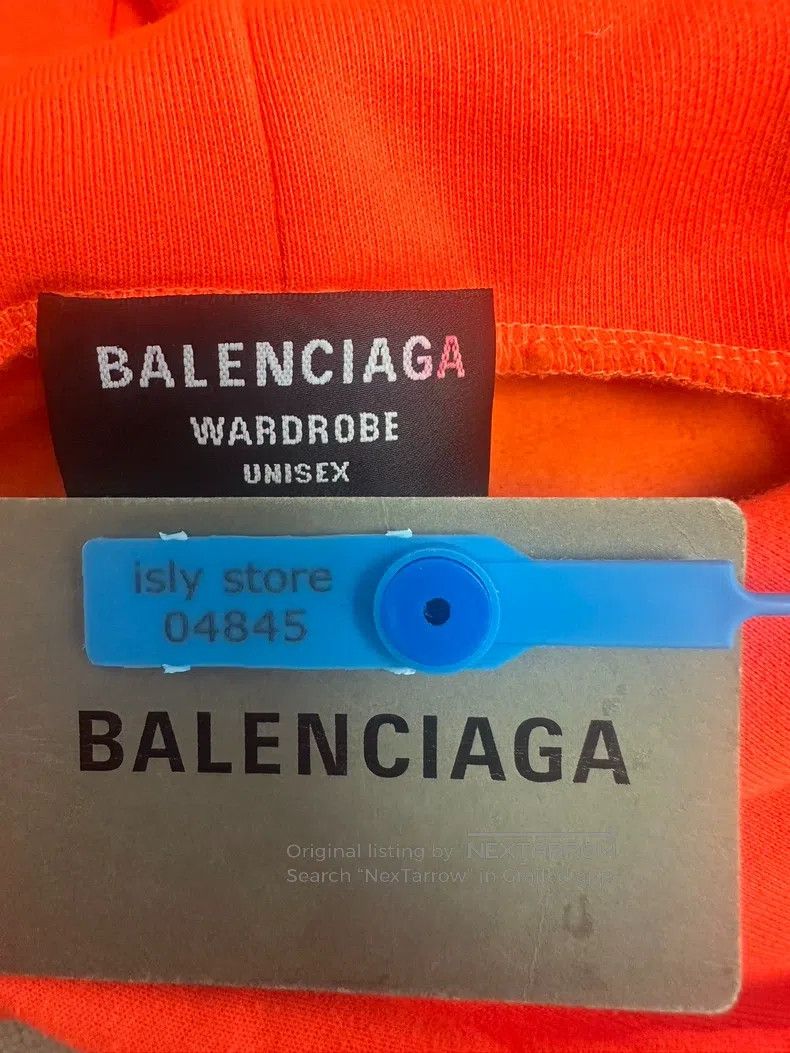 Balenciaga Balenciaga Logo Printed Hooded Pocket Sweatshirt Size US M / EU 48-50 / 2 - 4 Thumbnail