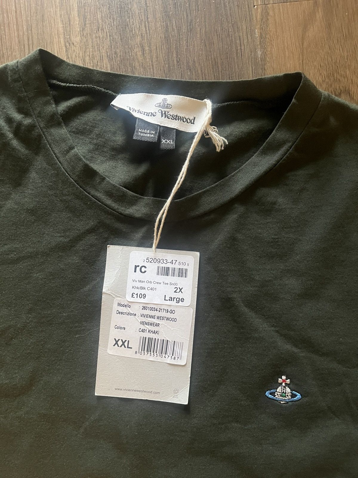 Vivienne Westwood Vivienne Westwood Orb Logo T-shirt XXL Men’s New Size US XXL / EU 58 / 5 - 5 Thumbnail