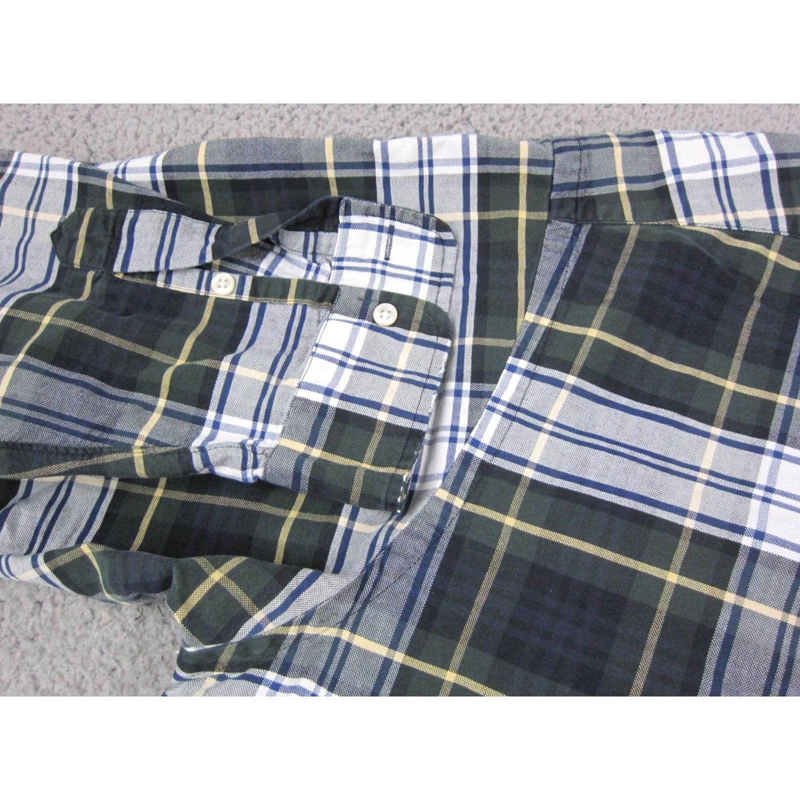 Ralph Lauren VINTAGE Ralph Lauren Shirt Plaid Button-Up Polo Ralph Lauren Mens Large Green 90s Preppy Classic Casual Long Sleeve Credit: Size US L / EU 52-54 / 3 - 6 Thumbnail