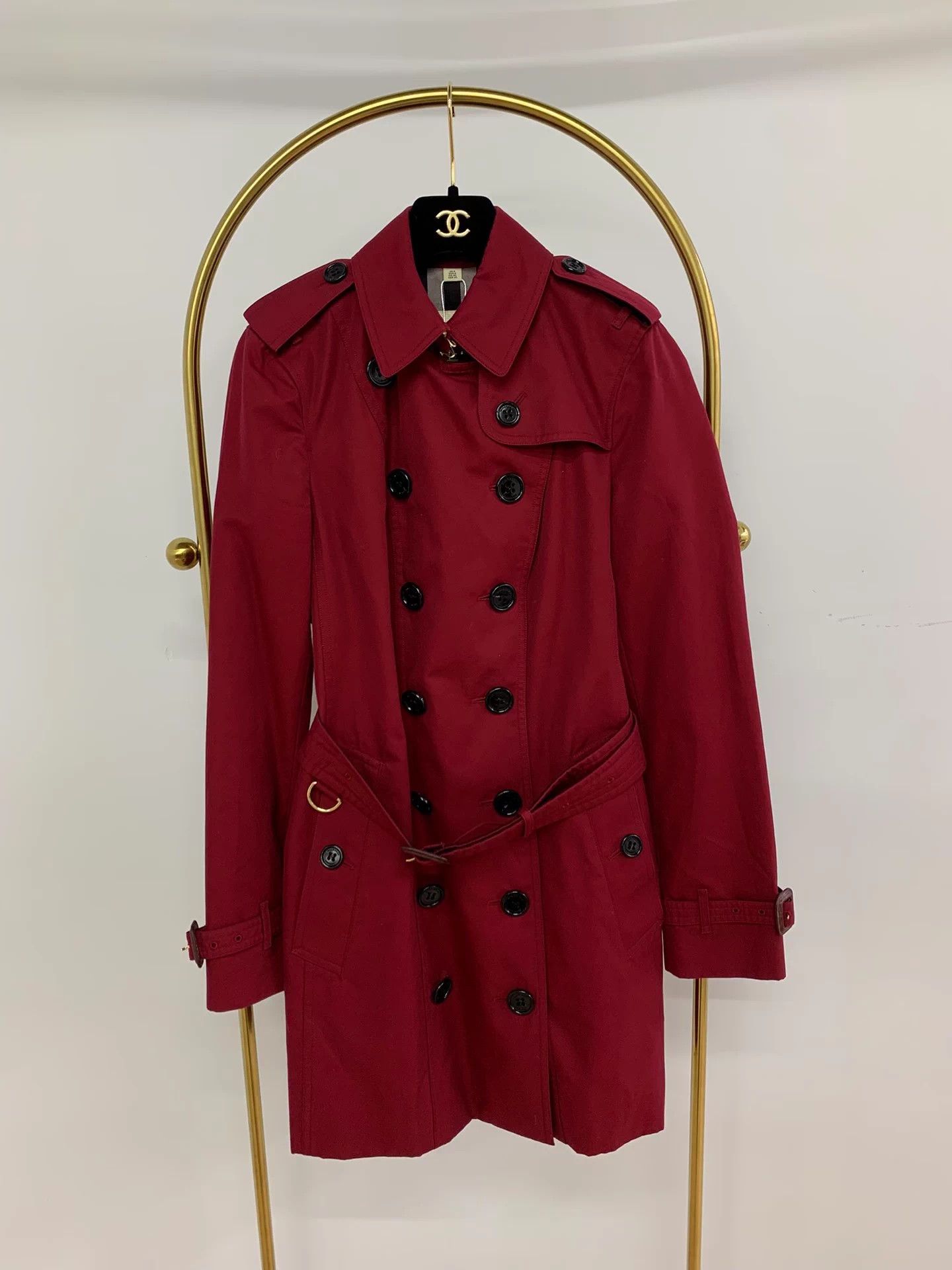 Burberry Burberry Classic Red Trench Coat UK8 New Size S / US 4 / IT 40 - 1 Thumbnail