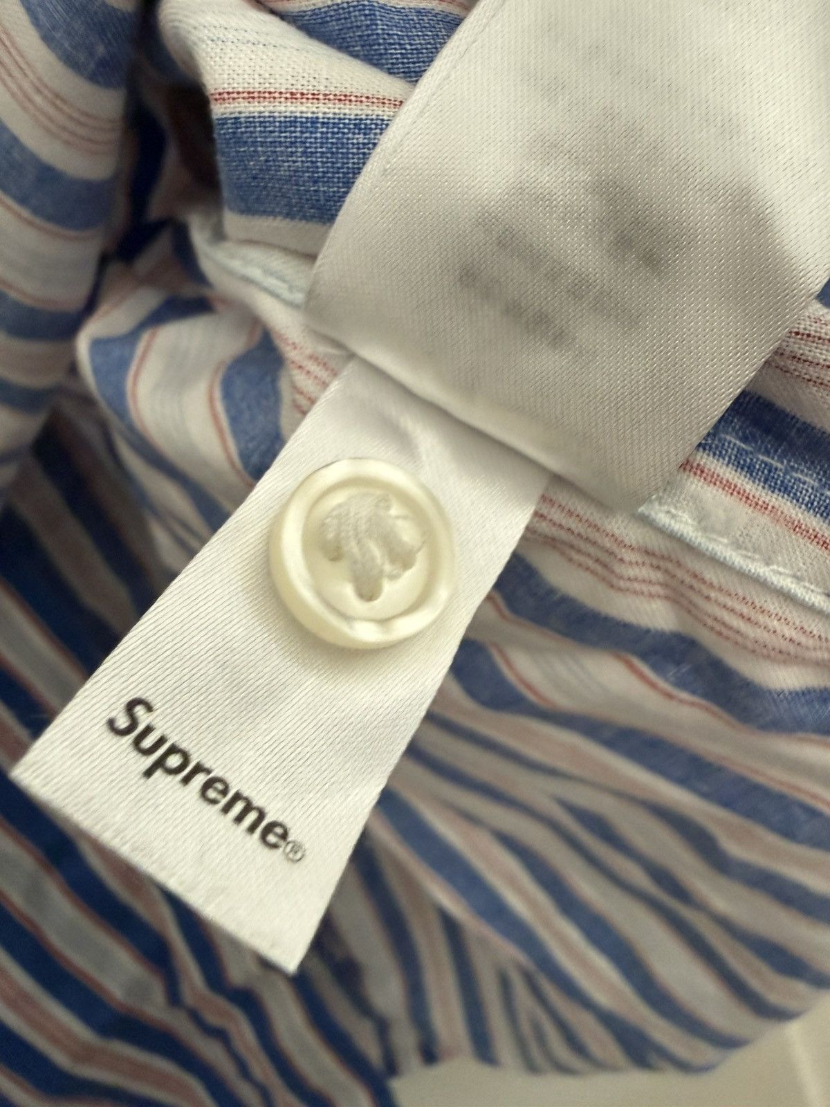Supreme Supreme stripe shit size Large Size US L / EU 52-54 / 3 - 6 Thumbnail