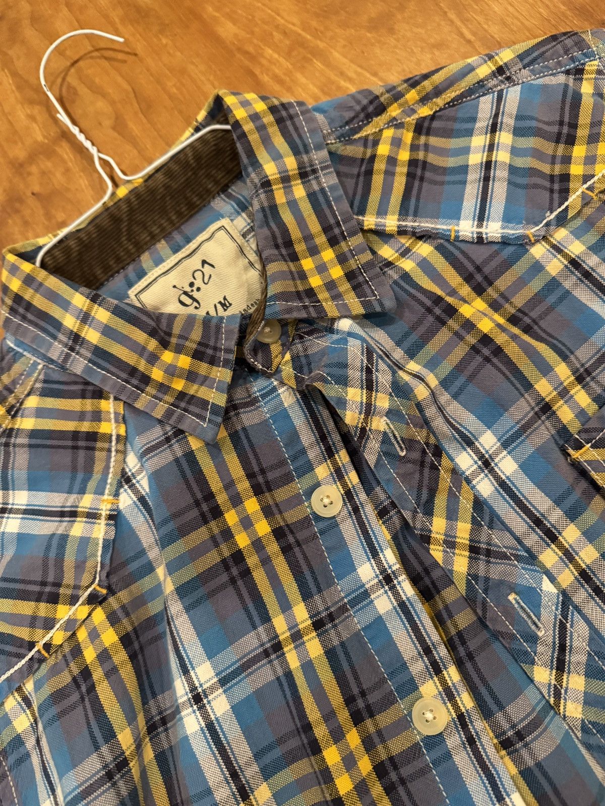 Other Vintage Plaid button-up light-blue w/ elbow patches Size US M / EU 48-50 / 2 - 2 Thumbnail