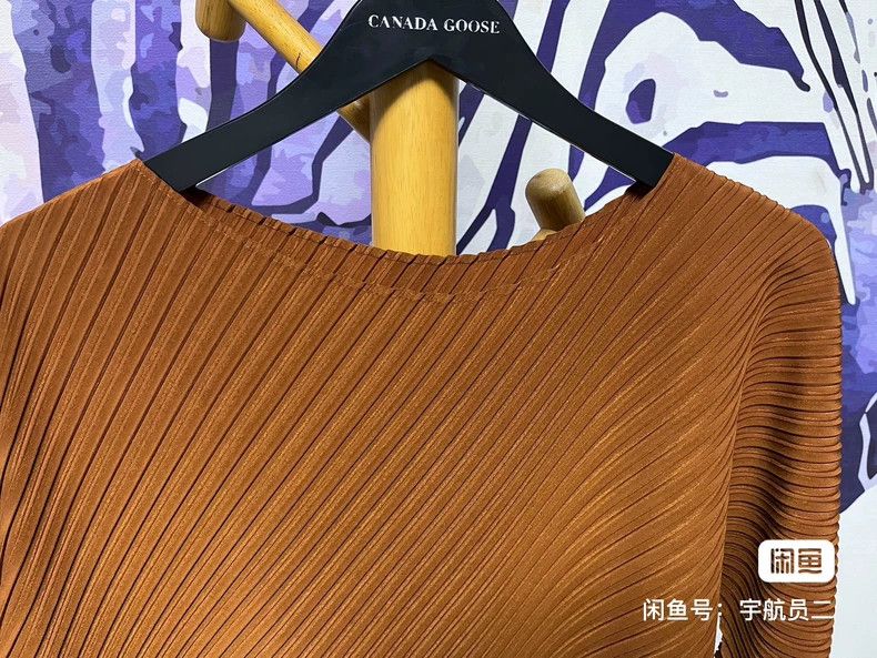 Issey Miyake Issey Miyake size:2 A main brown twill mid-sleeved top Size M / US 6-8 / IT 42-44 - 2 Thumbnail